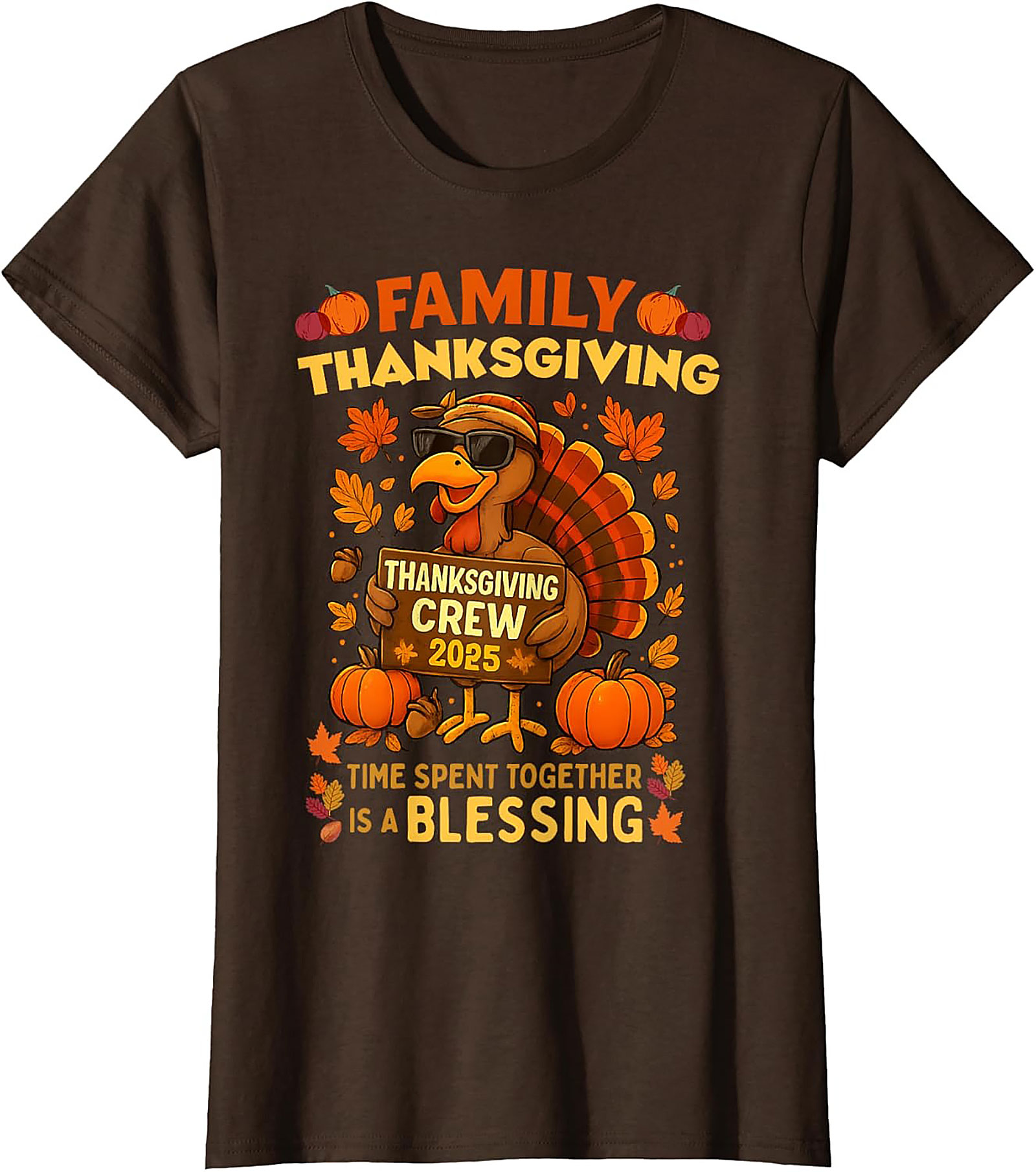 Family Thanksgiving Crew 2025 T-Shirt | Funny Turkey Tee