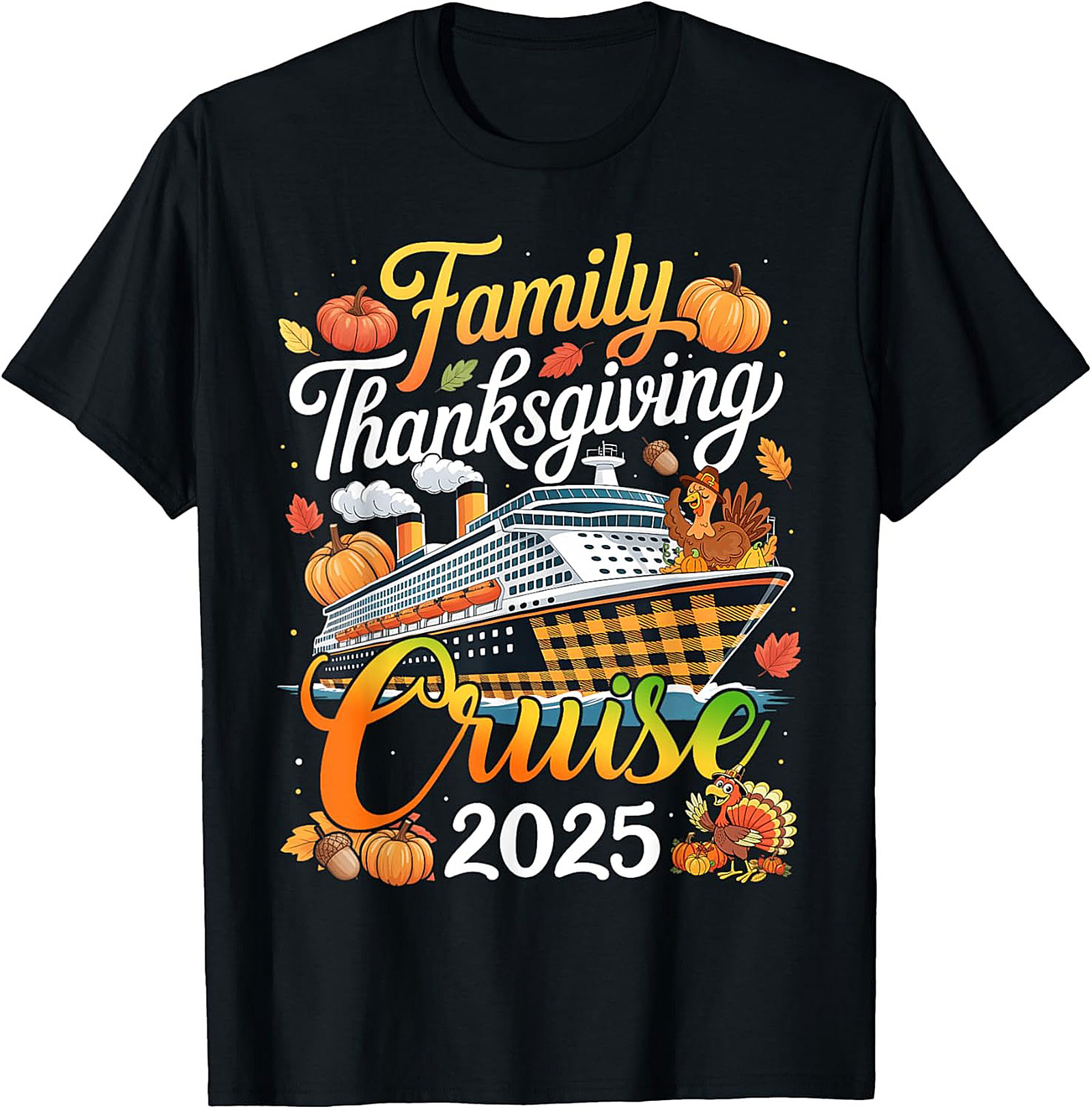 Thanksgiving Cruise 2025 T-Shirt | Family Matching Tee