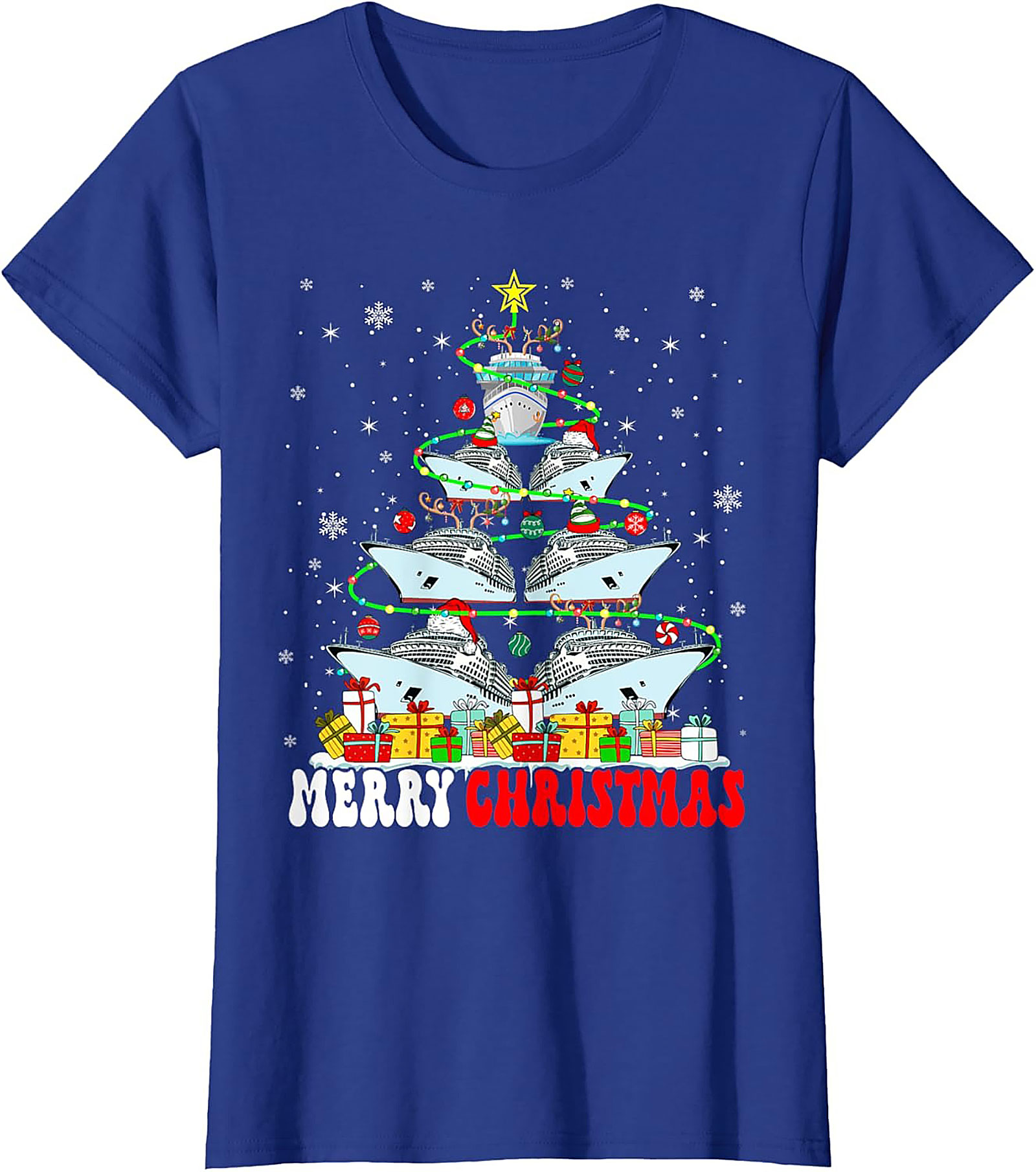 Cruise Ship Christmas T-shirt Funny Holiday Graphic Tee