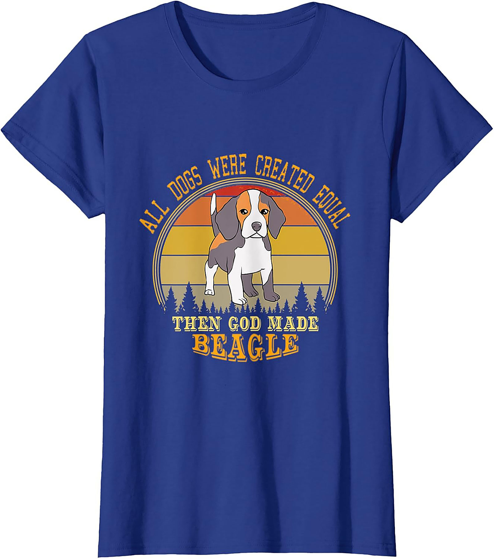 Beagle Dog Lover Funny Graphic Tee: All Dogs Were Created Equal