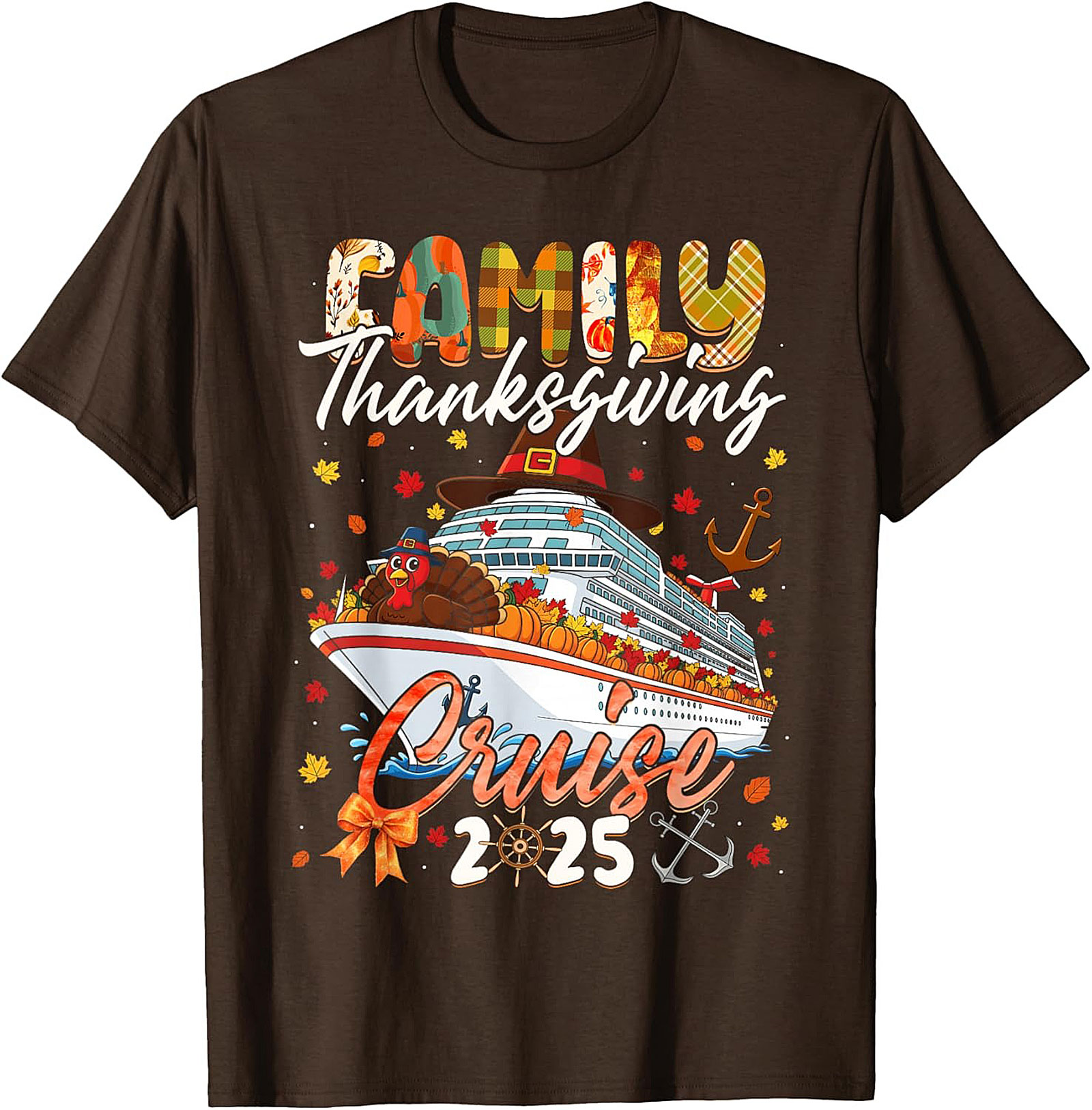 Family Thanksgiving Cruise T-shirt 2025 | Funny Ship Tee