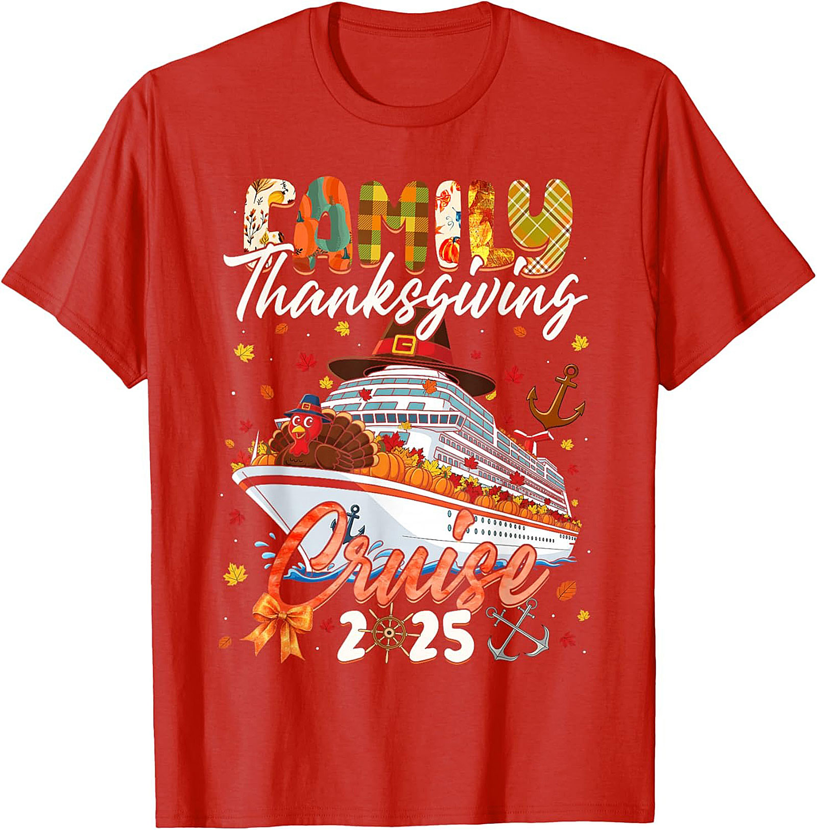 Family Thanksgiving Cruise T-shirt 2025 | Funny Ship Tee