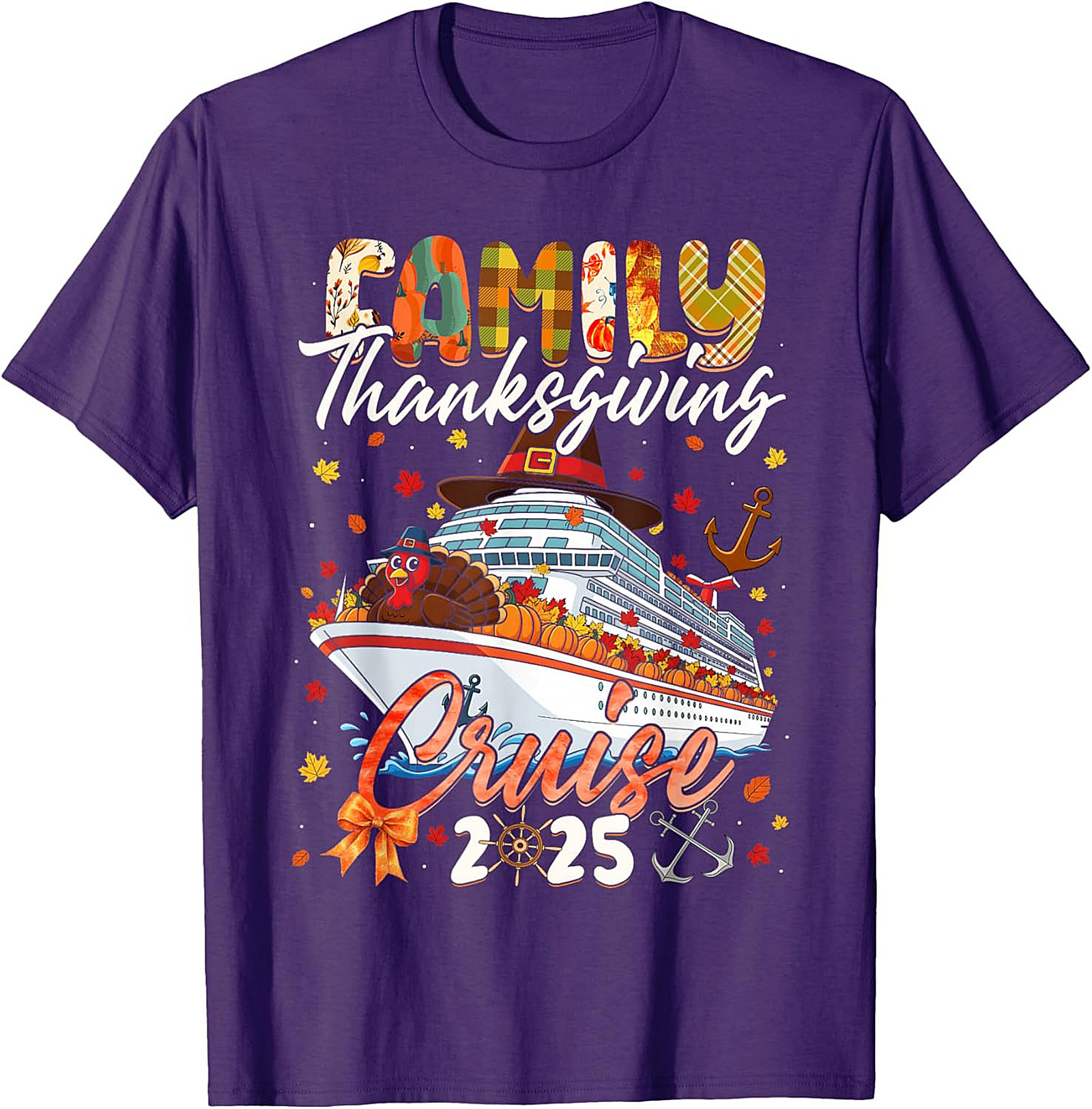 Family Thanksgiving Cruise T-shirt 2025 | Funny Ship Tee