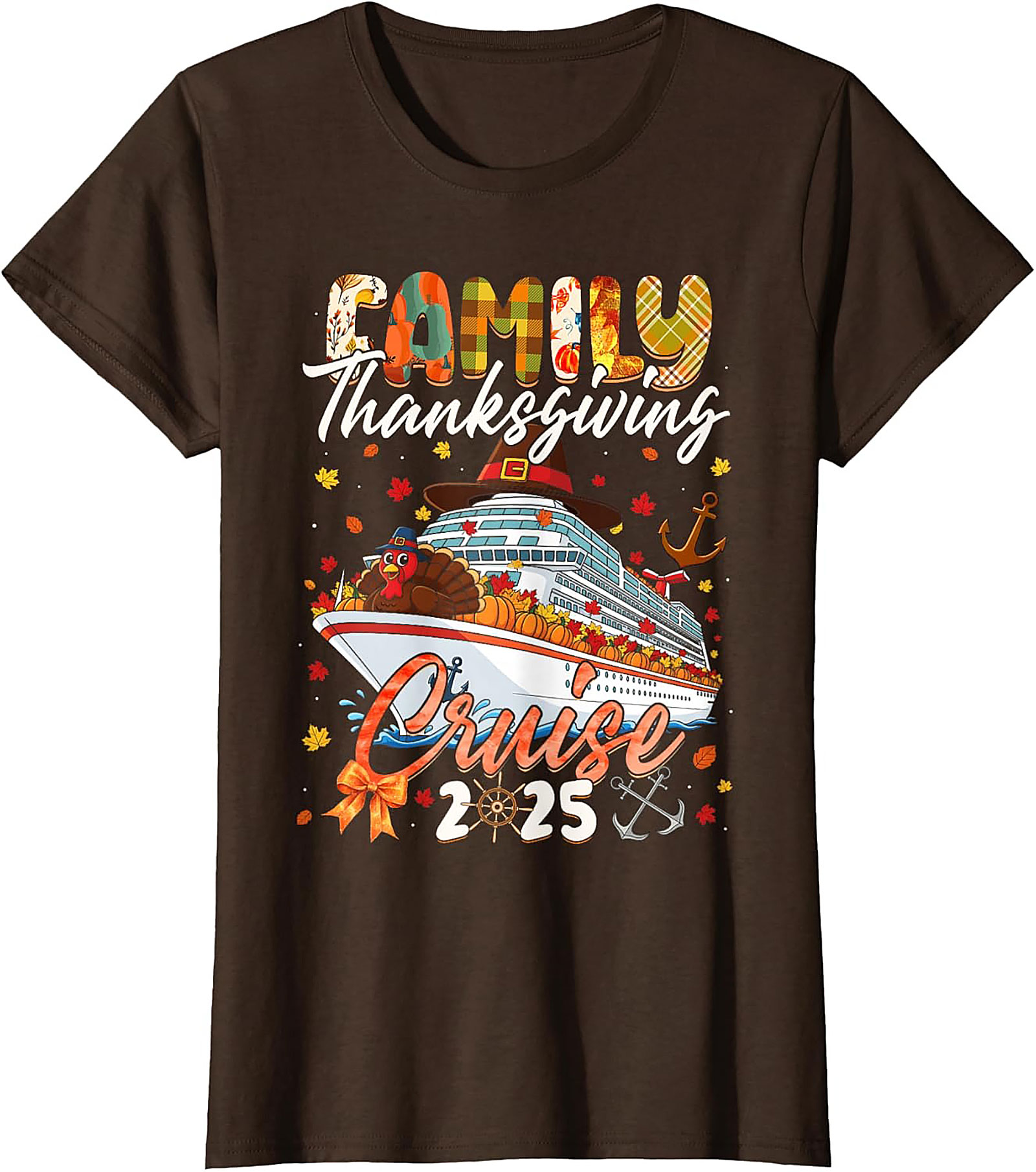 Family Thanksgiving Cruise T-shirt 2025 | Funny Ship Tee