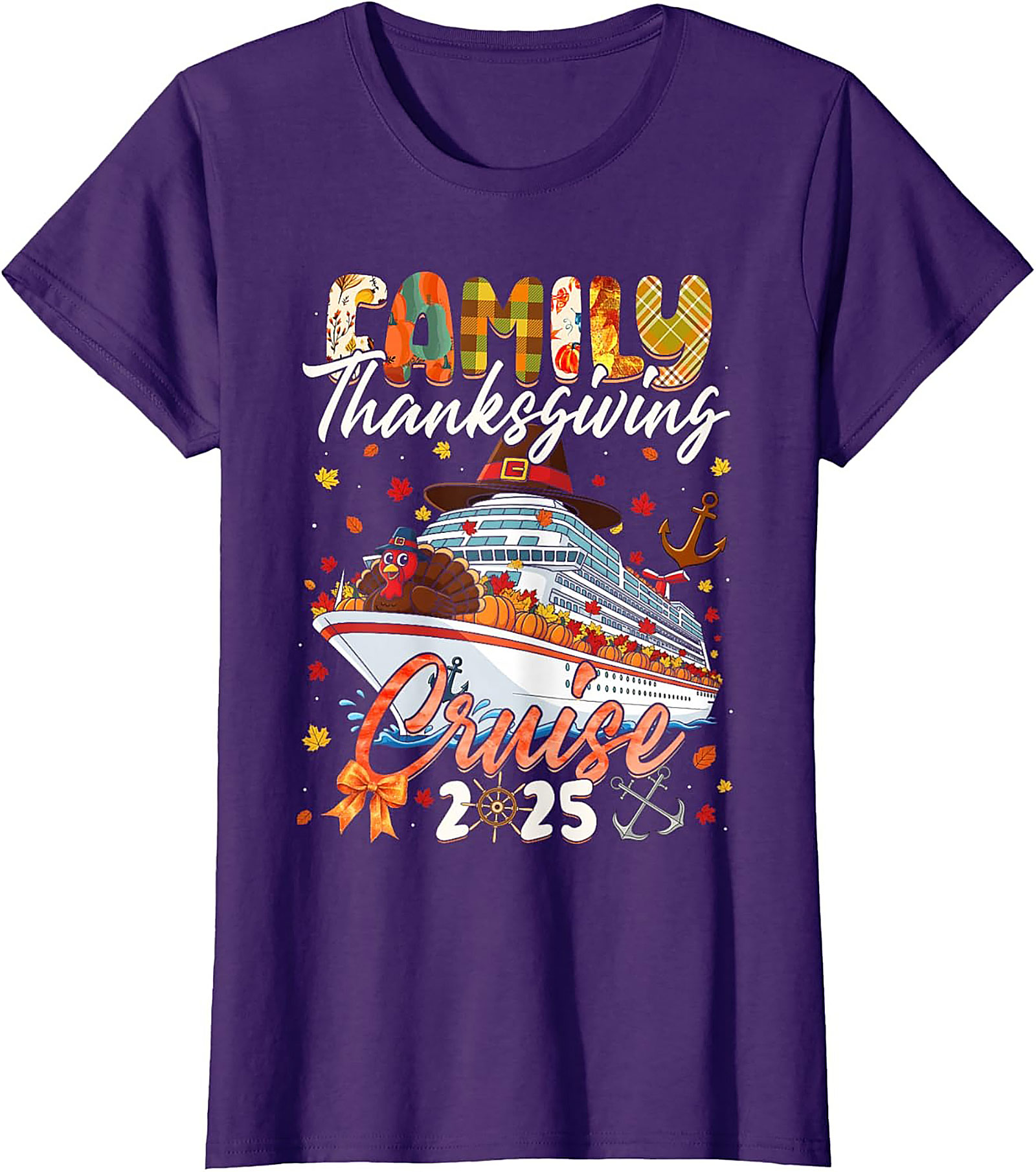 Family Thanksgiving Cruise T-shirt 2025 | Funny Ship Tee