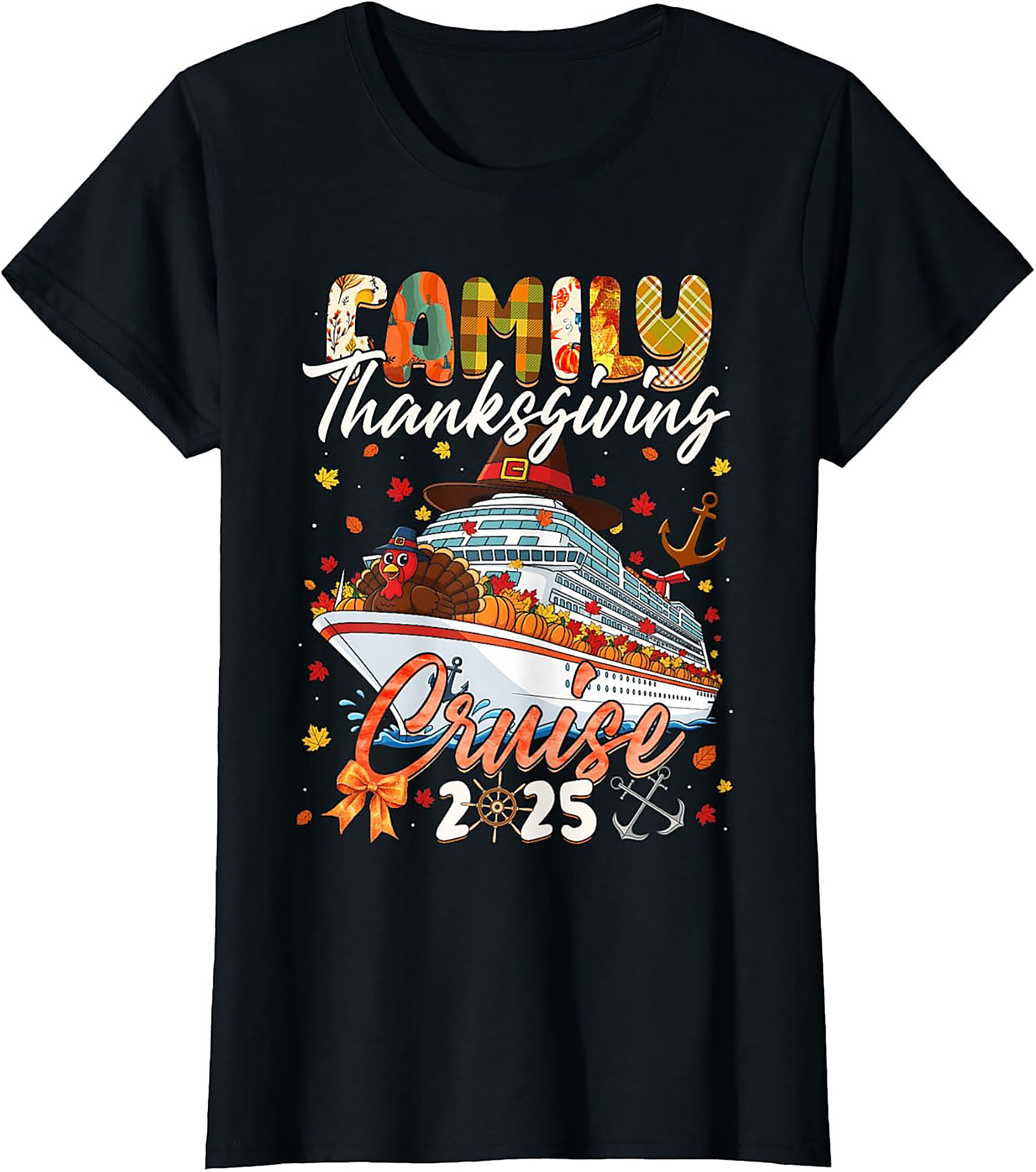 Family Thanksgiving Cruise T-shirt 2025 | Funny Ship Tee