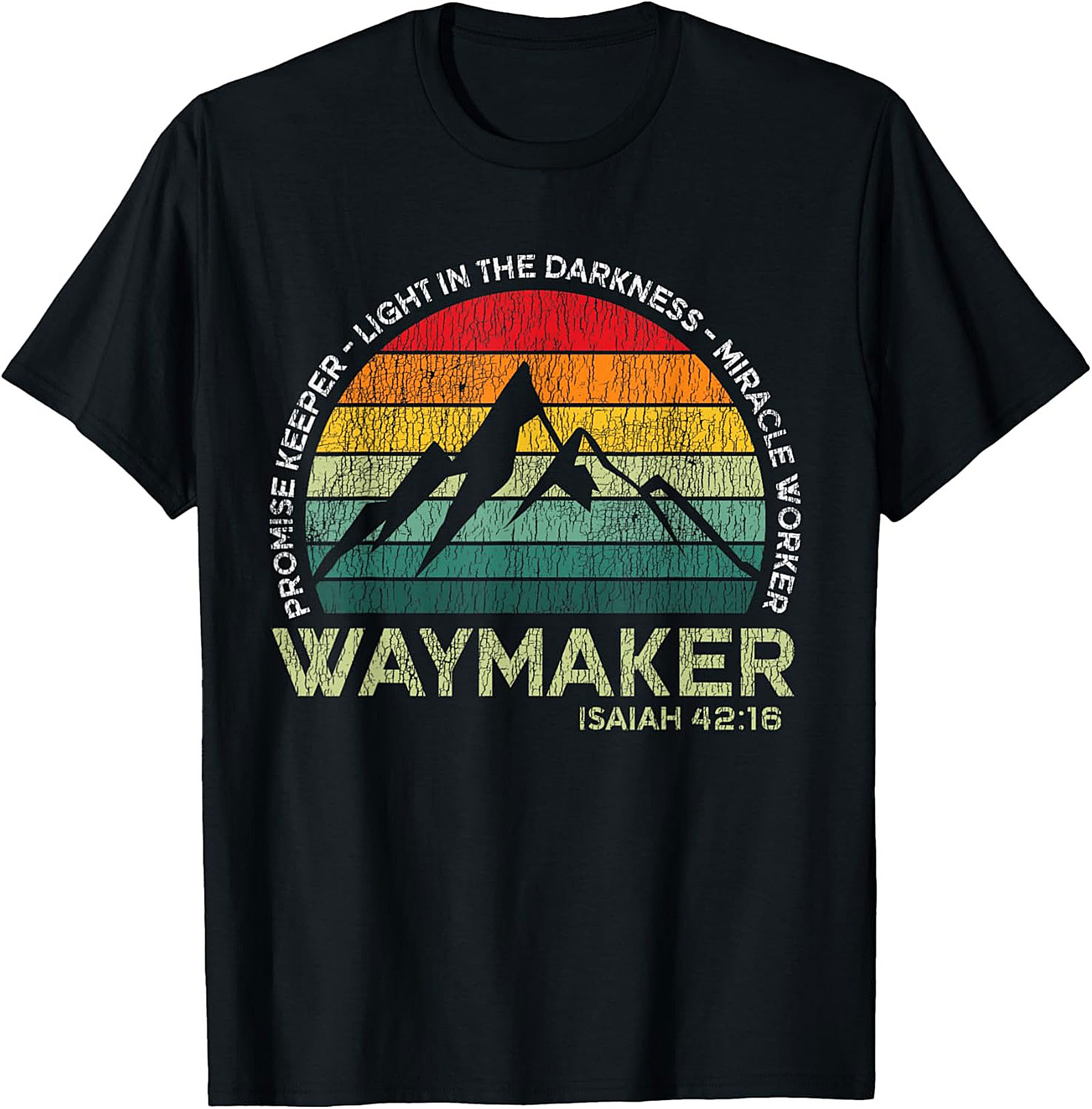 Waymaker Christian T-Shirt Vintage Faith Graphic Tee