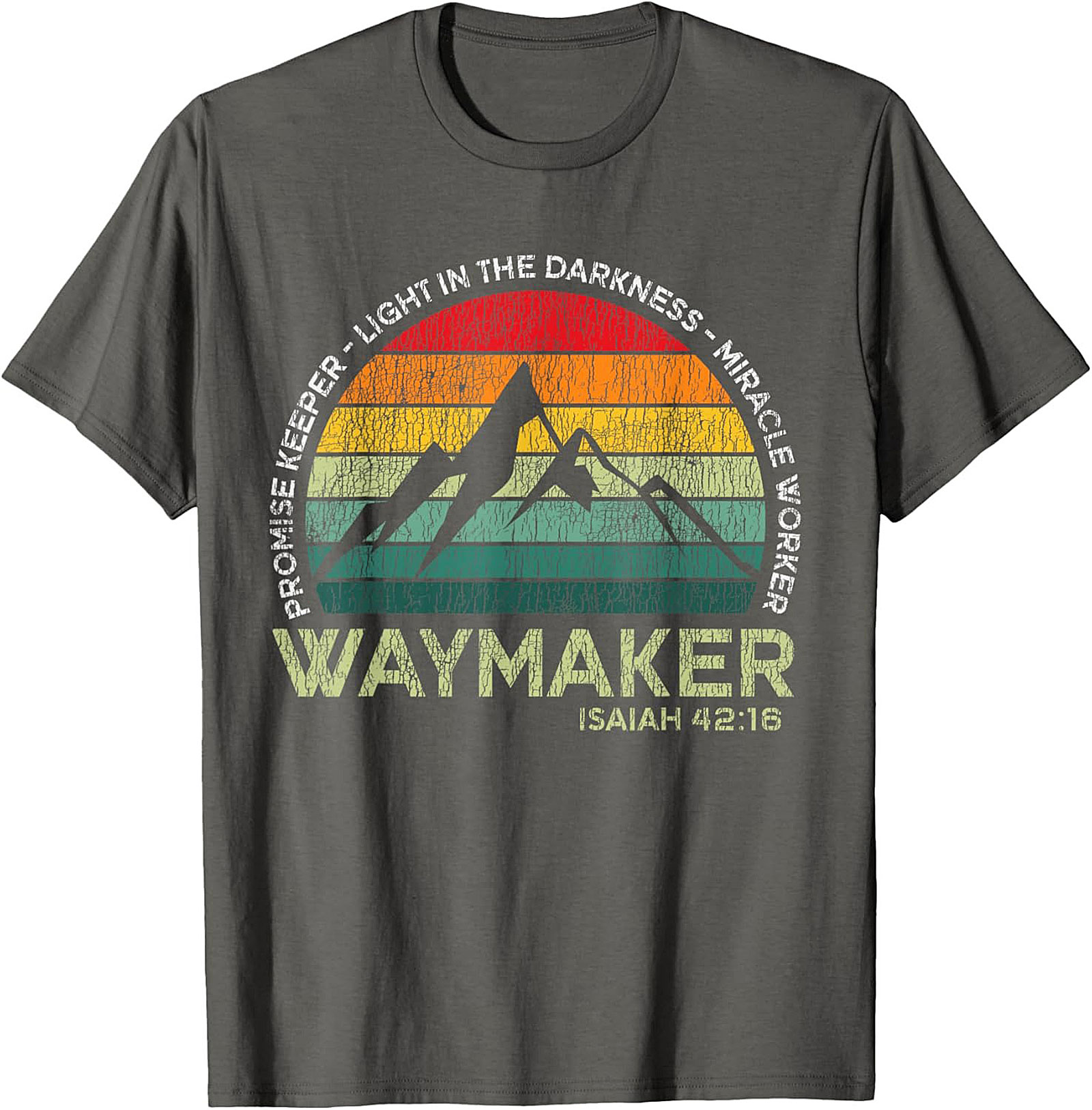 Waymaker Christian T-Shirt Vintage Faith Graphic Tee