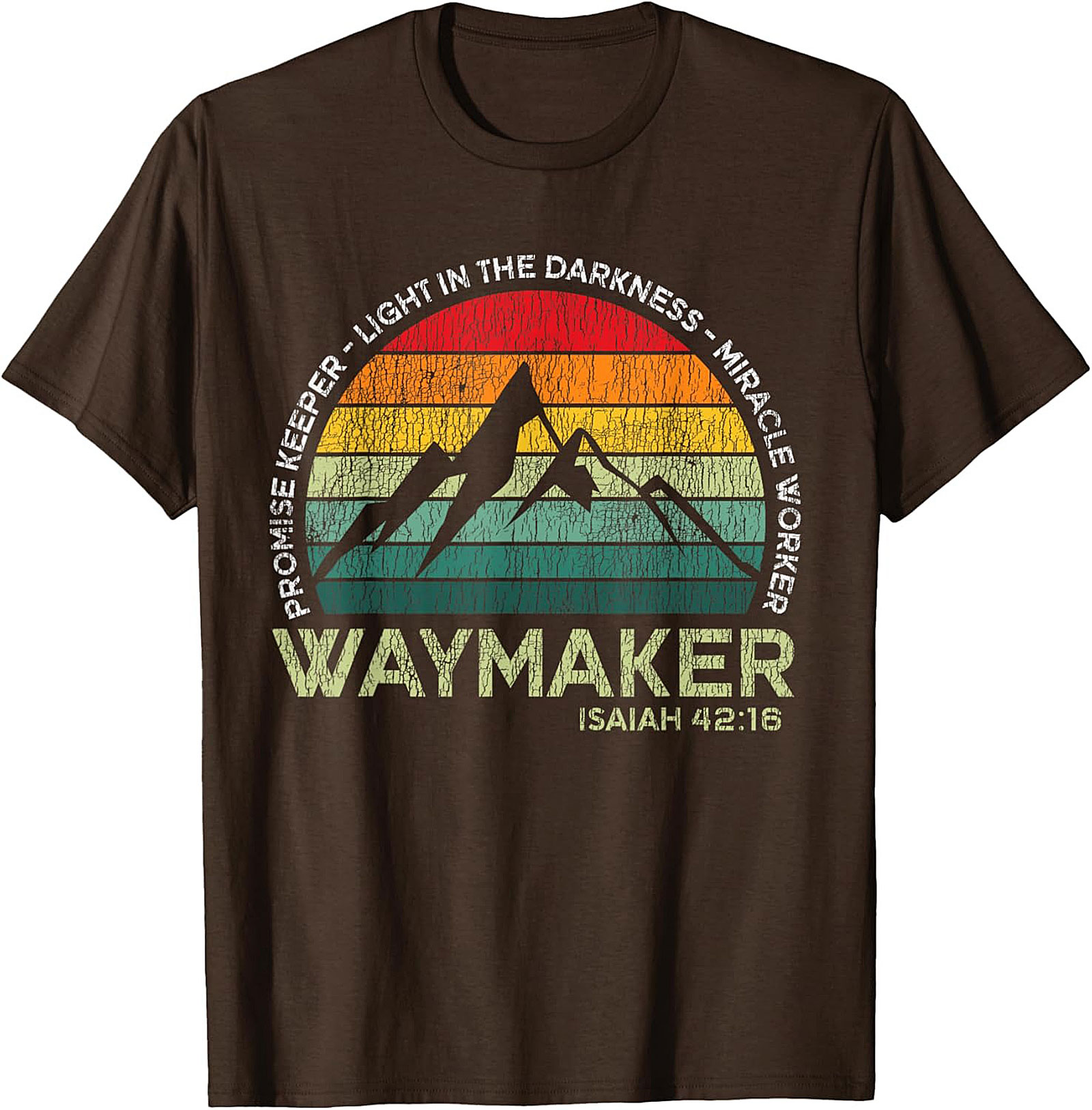 Waymaker Christian T-Shirt Vintage Faith Graphic Tee