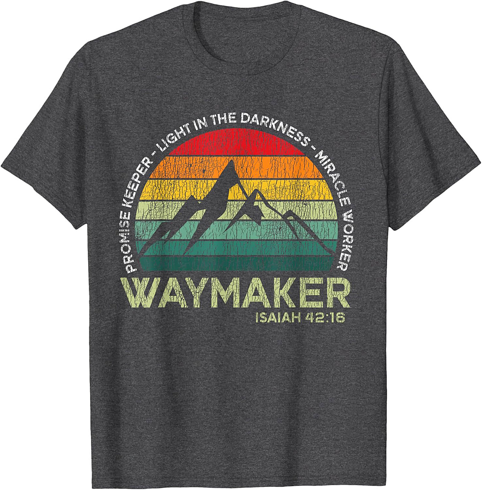 Waymaker Christian T-Shirt Vintage Faith Graphic Tee
