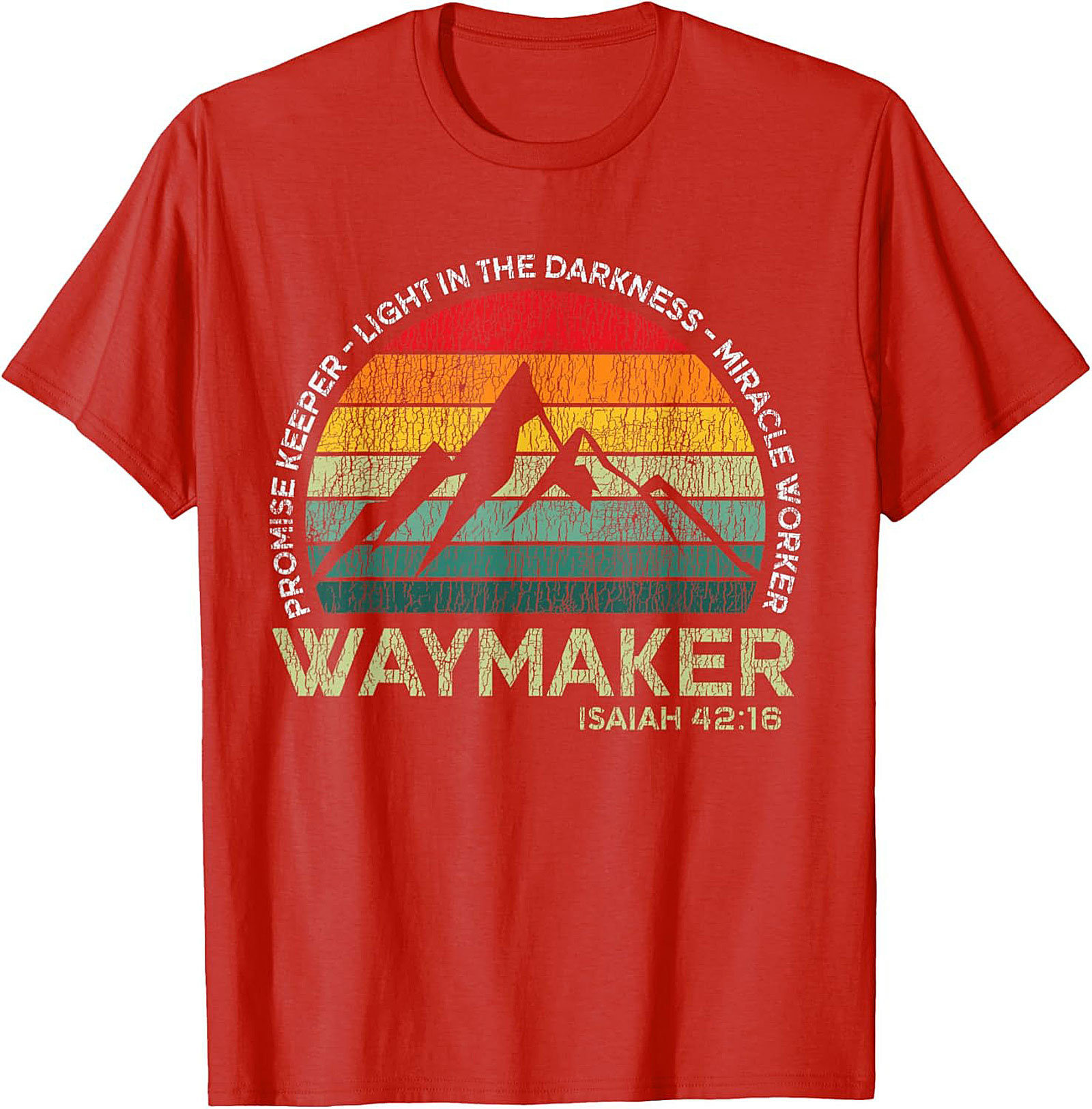 Waymaker Christian T-Shirt Vintage Faith Graphic Tee