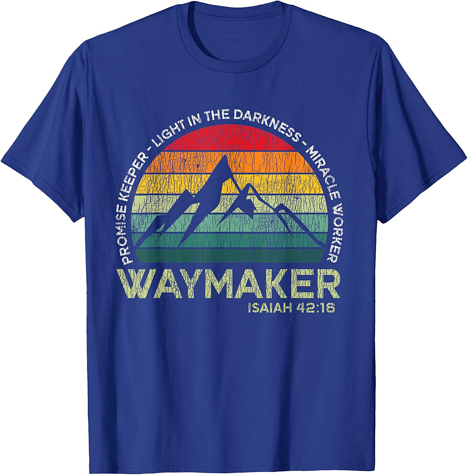 Waymaker Christian T-Shirt Vintage Faith Graphic Tee