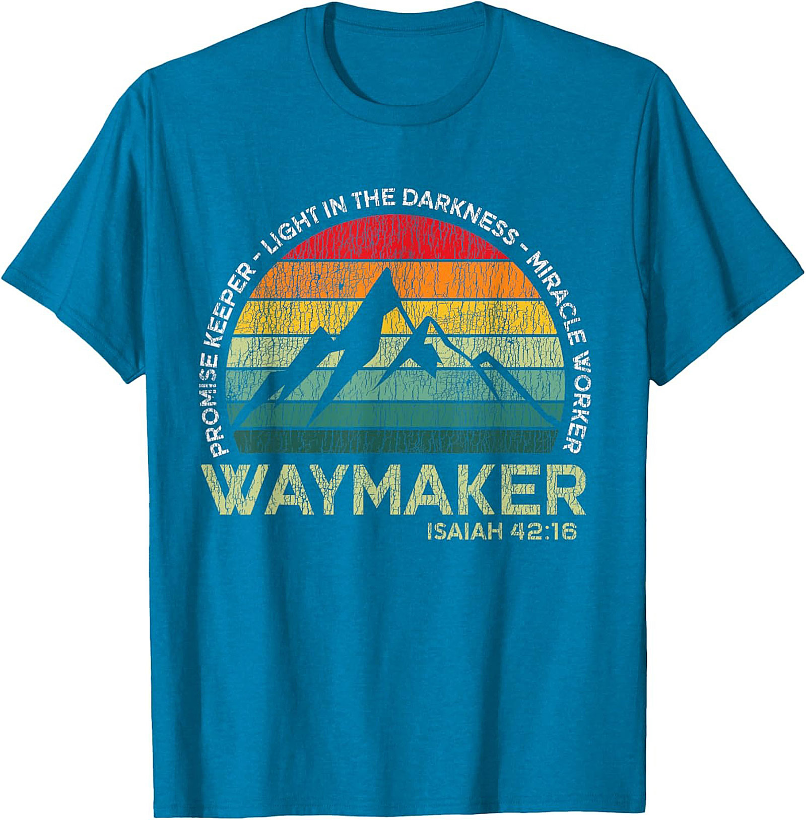 Waymaker Christian T-Shirt Vintage Faith Graphic Tee