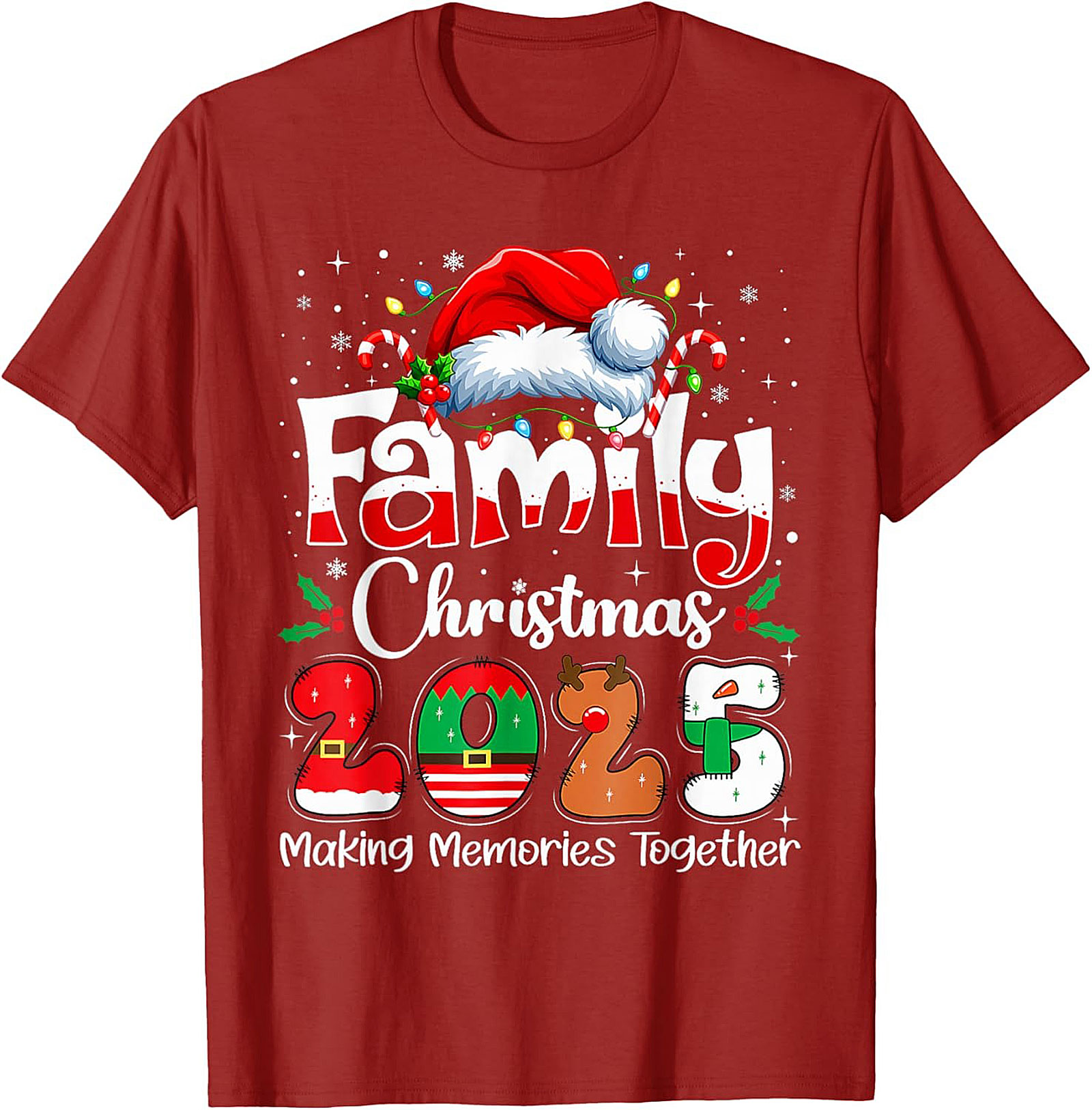 Family Christmas 2025 Graphic Tee Matching Unisex Shirt