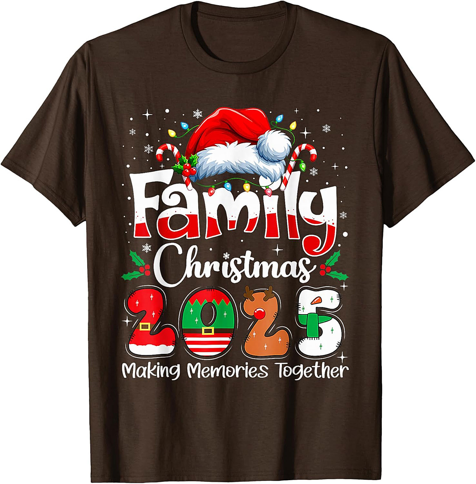 Family Christmas 2025 Graphic Tee Matching Unisex Shirt