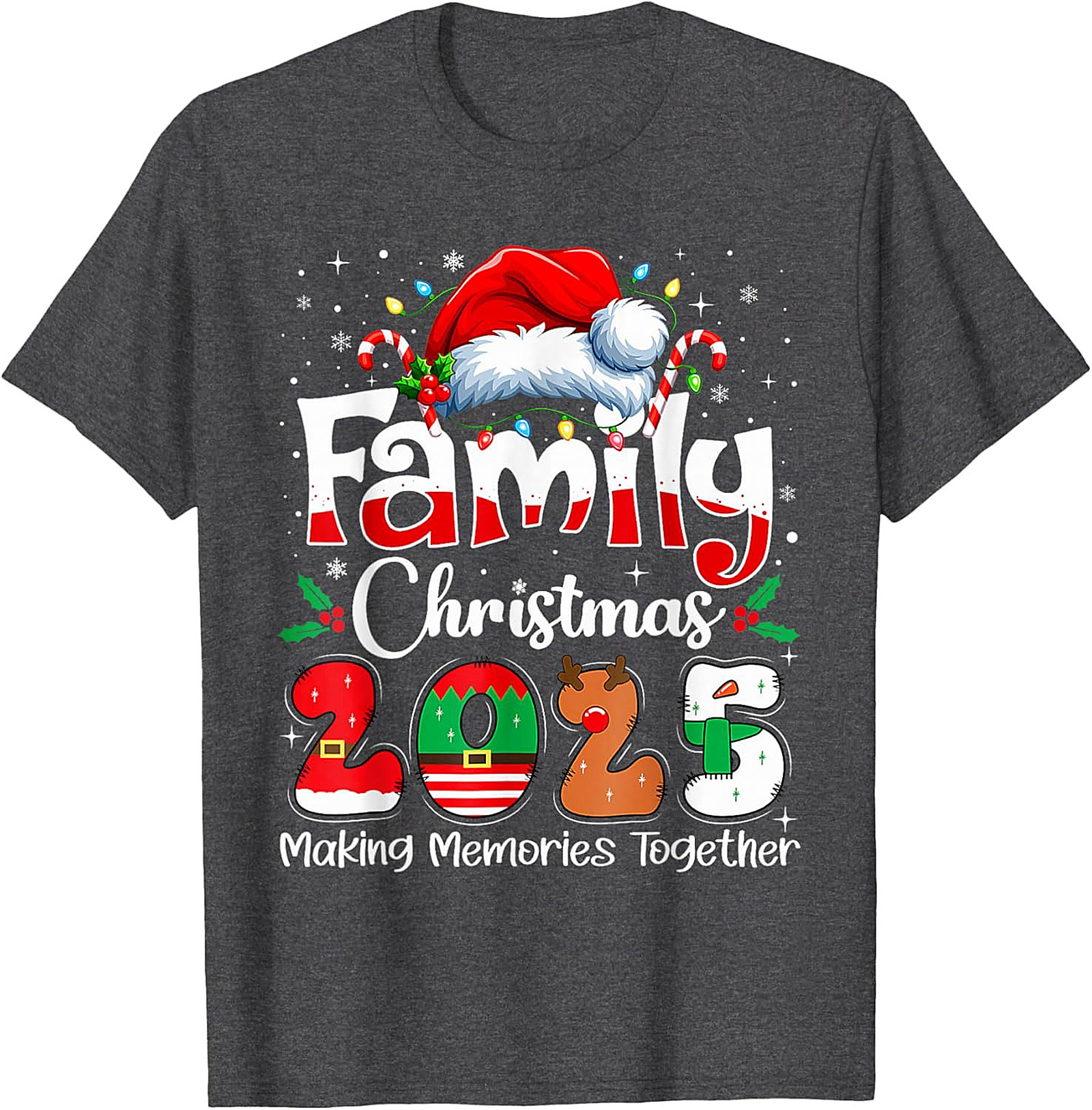 Family Christmas 2025 Graphic Tee Matching Unisex Shirt