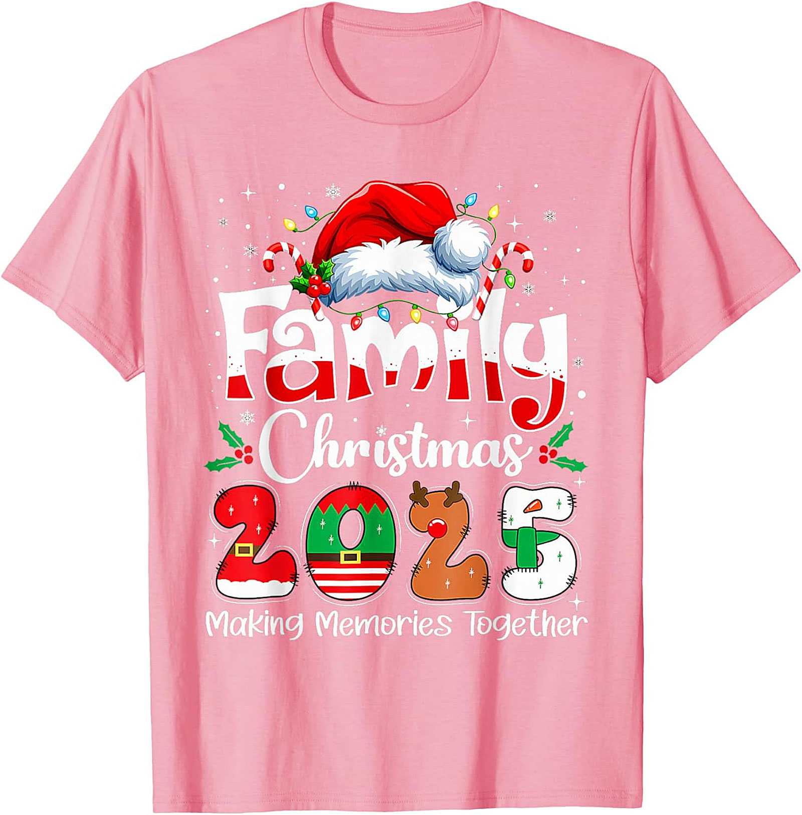 Family Christmas 2025 Graphic Tee Matching Unisex Shirt