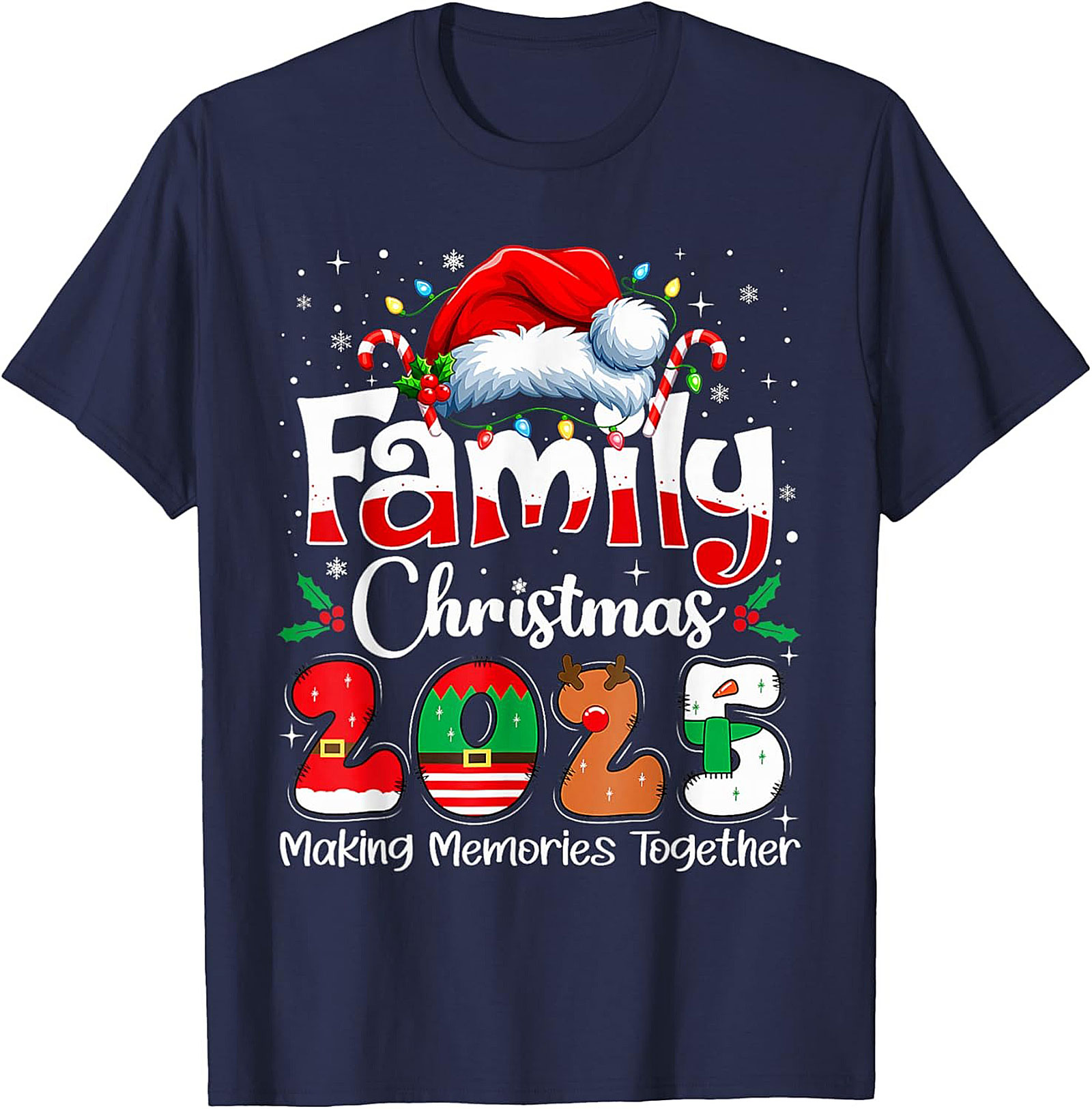 Family Christmas 2025 Graphic Tee Matching Unisex Shirt