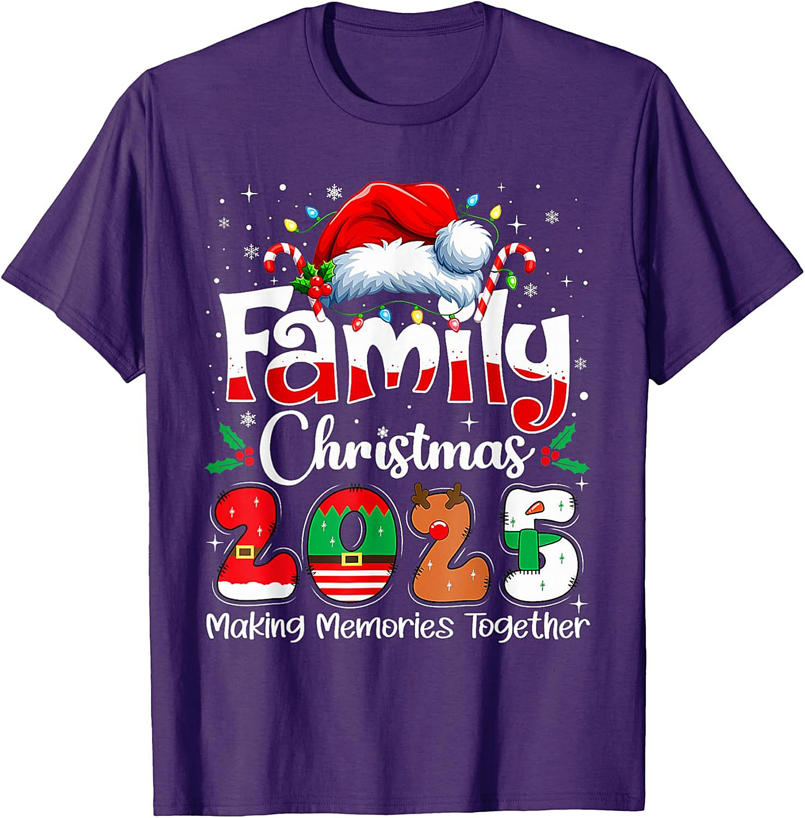 Family Christmas 2025 Graphic Tee Matching Unisex Shirt