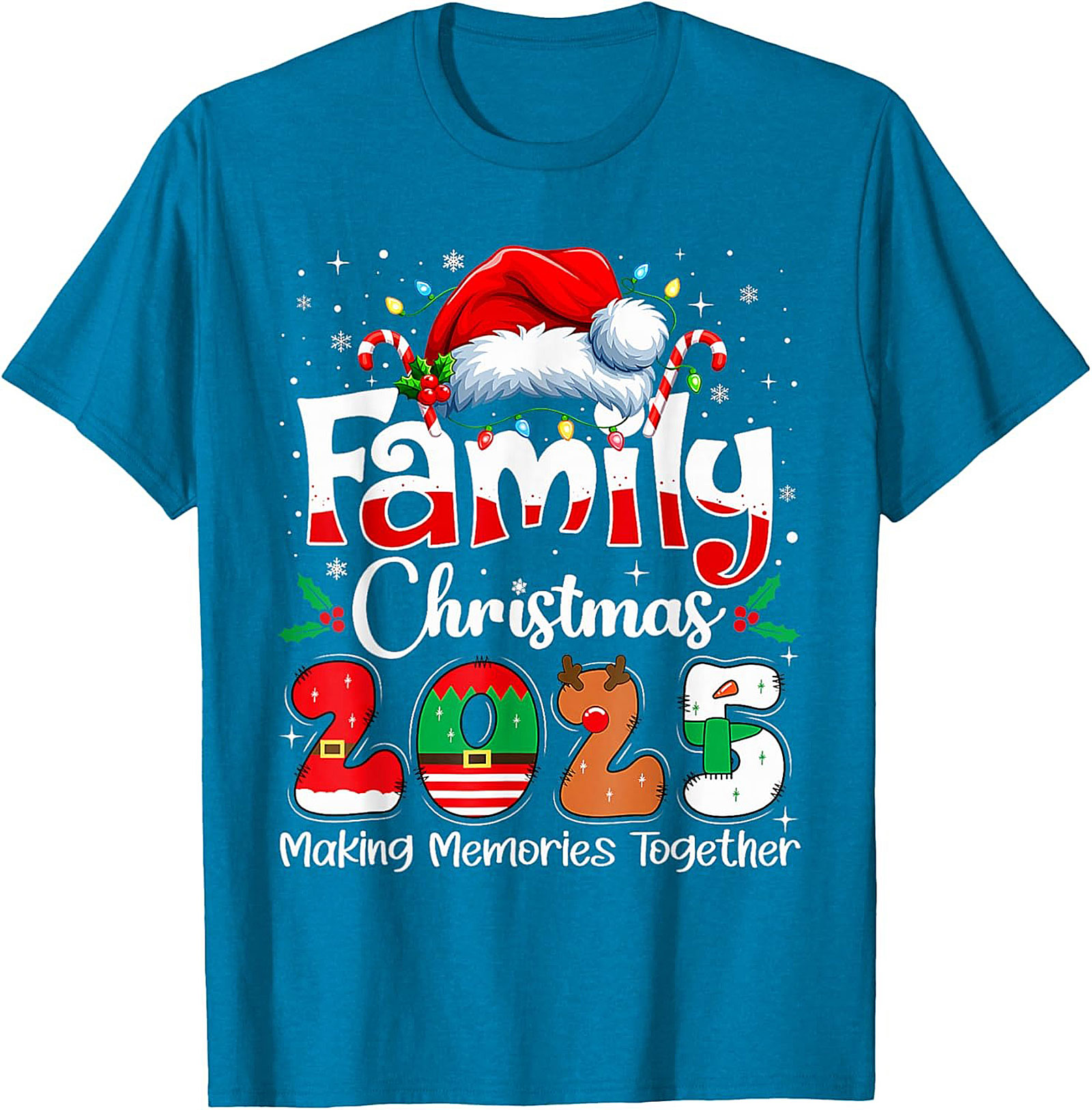 Family Christmas 2025 Graphic Tee Matching Unisex Shirt