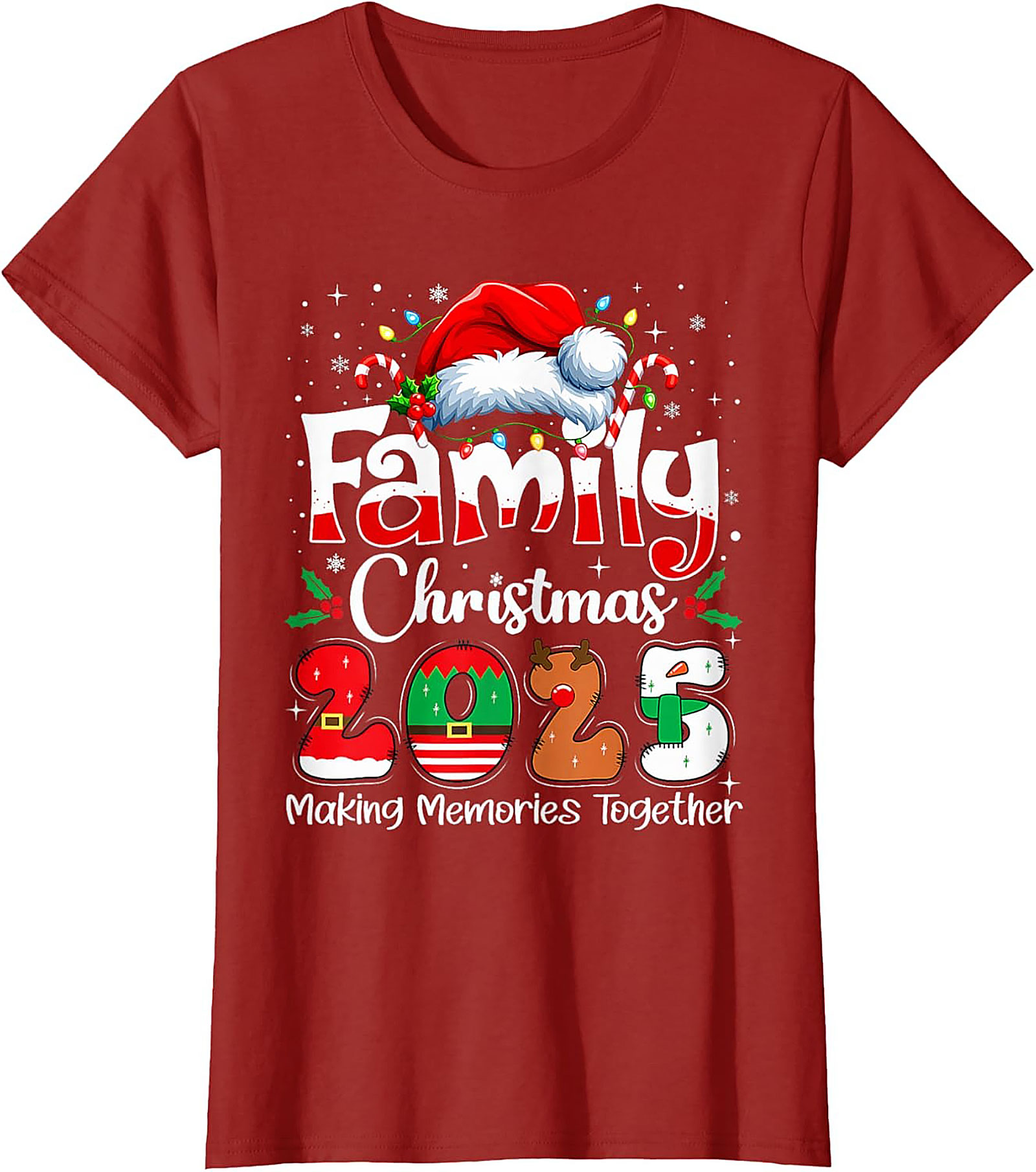 Family Christmas 2025 Graphic Tee Matching Unisex Shirt
