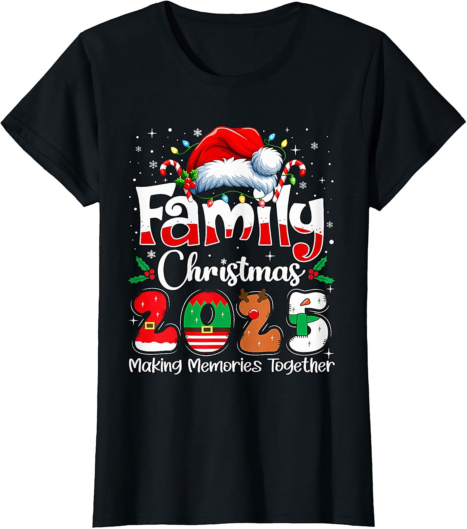 Family Christmas 2025 Graphic Tee Matching Unisex Shirt