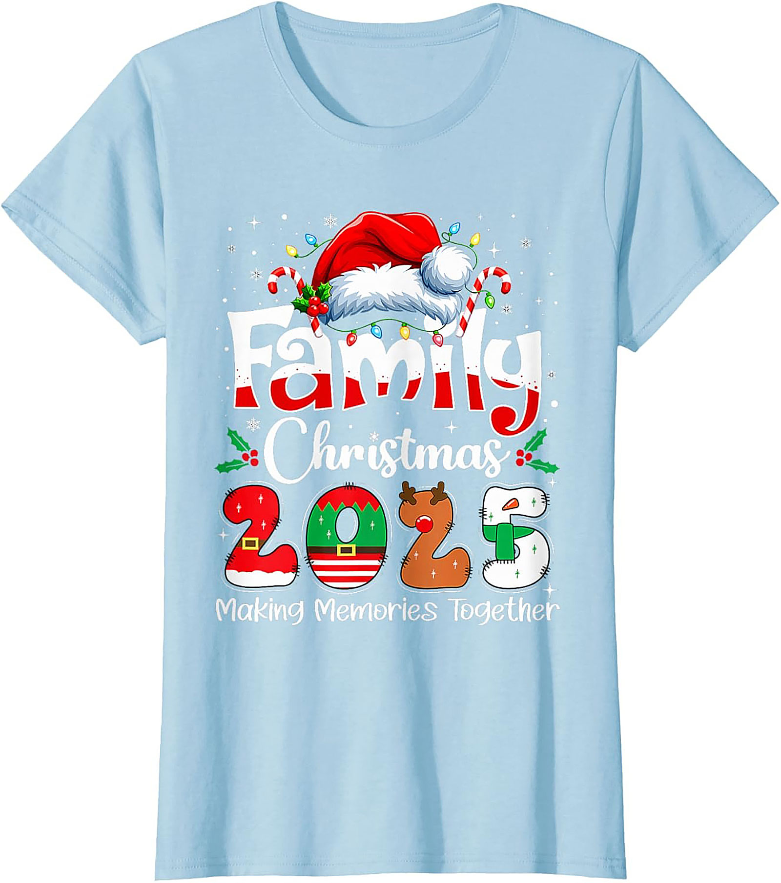 Family Christmas 2025 Graphic Tee Matching Unisex Shirt