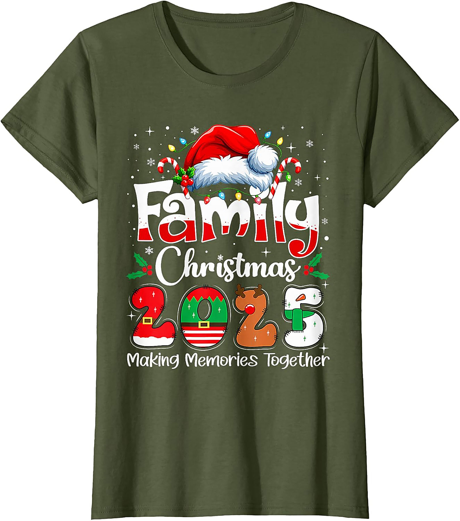 Family Christmas 2025 Graphic Tee Matching Unisex Shirt