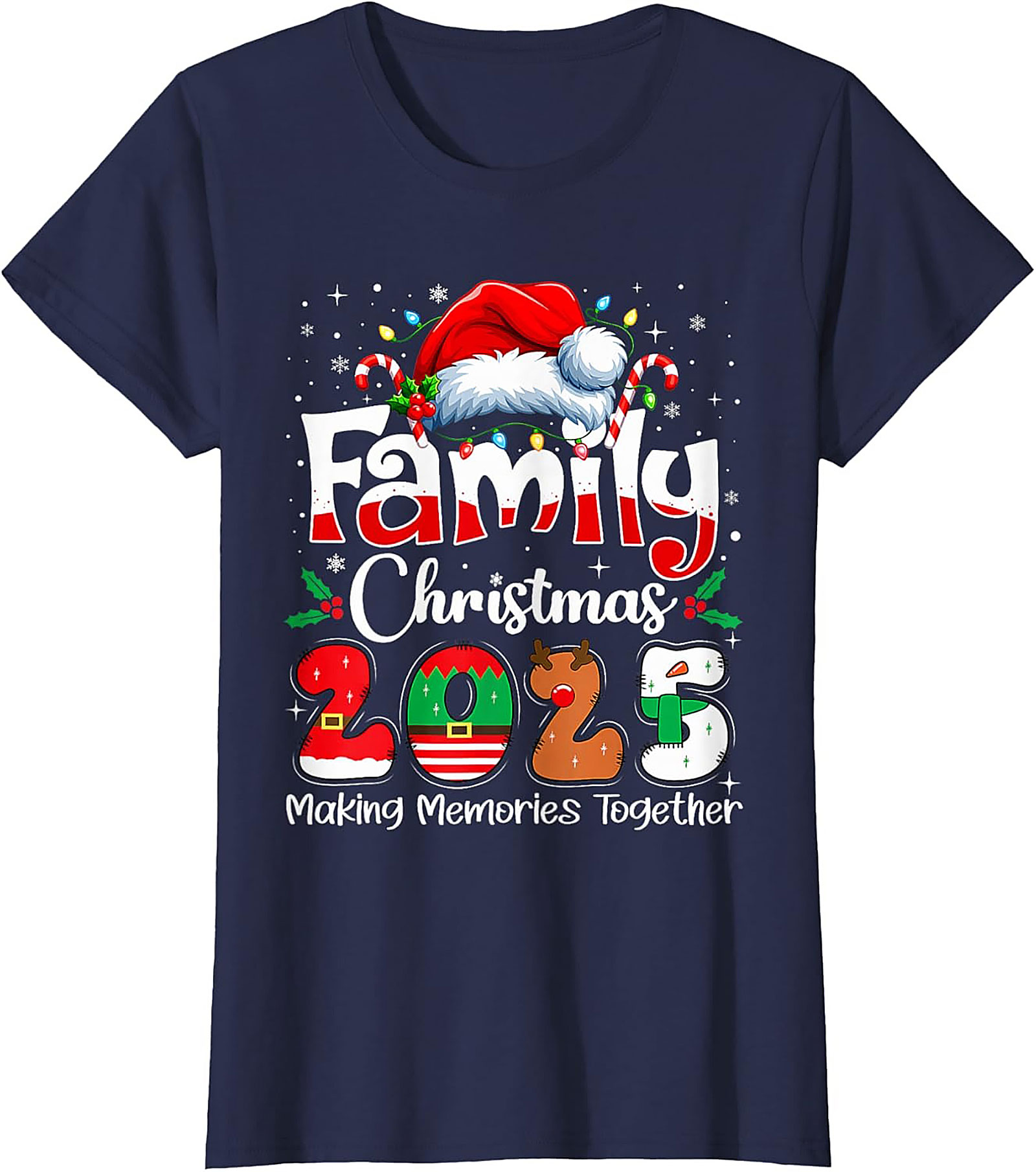 Family Christmas 2025 Graphic Tee Matching Unisex Shirt