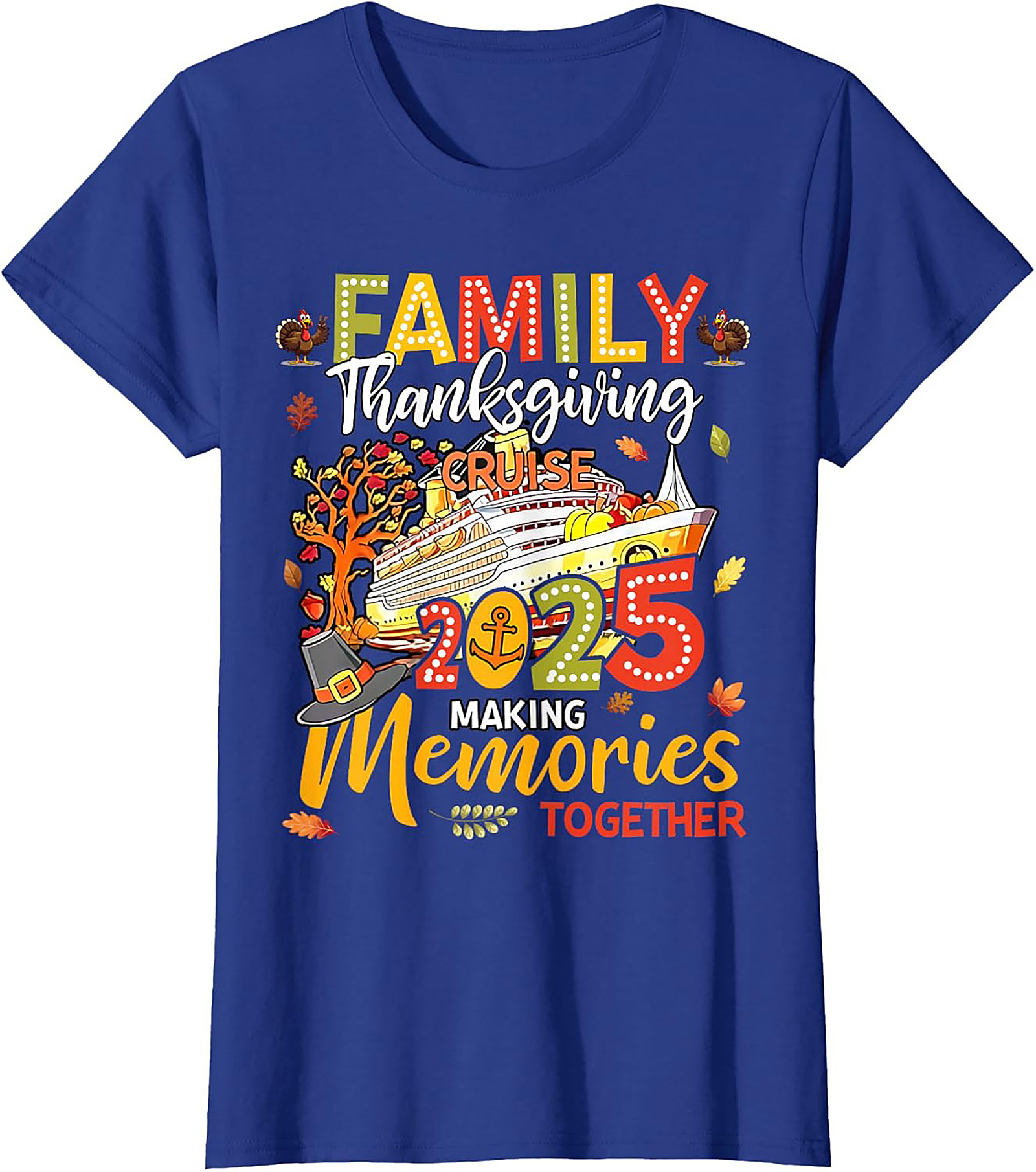 Family Thanksgiving Cruise 2025 Graphic Tee | Matching Shirt