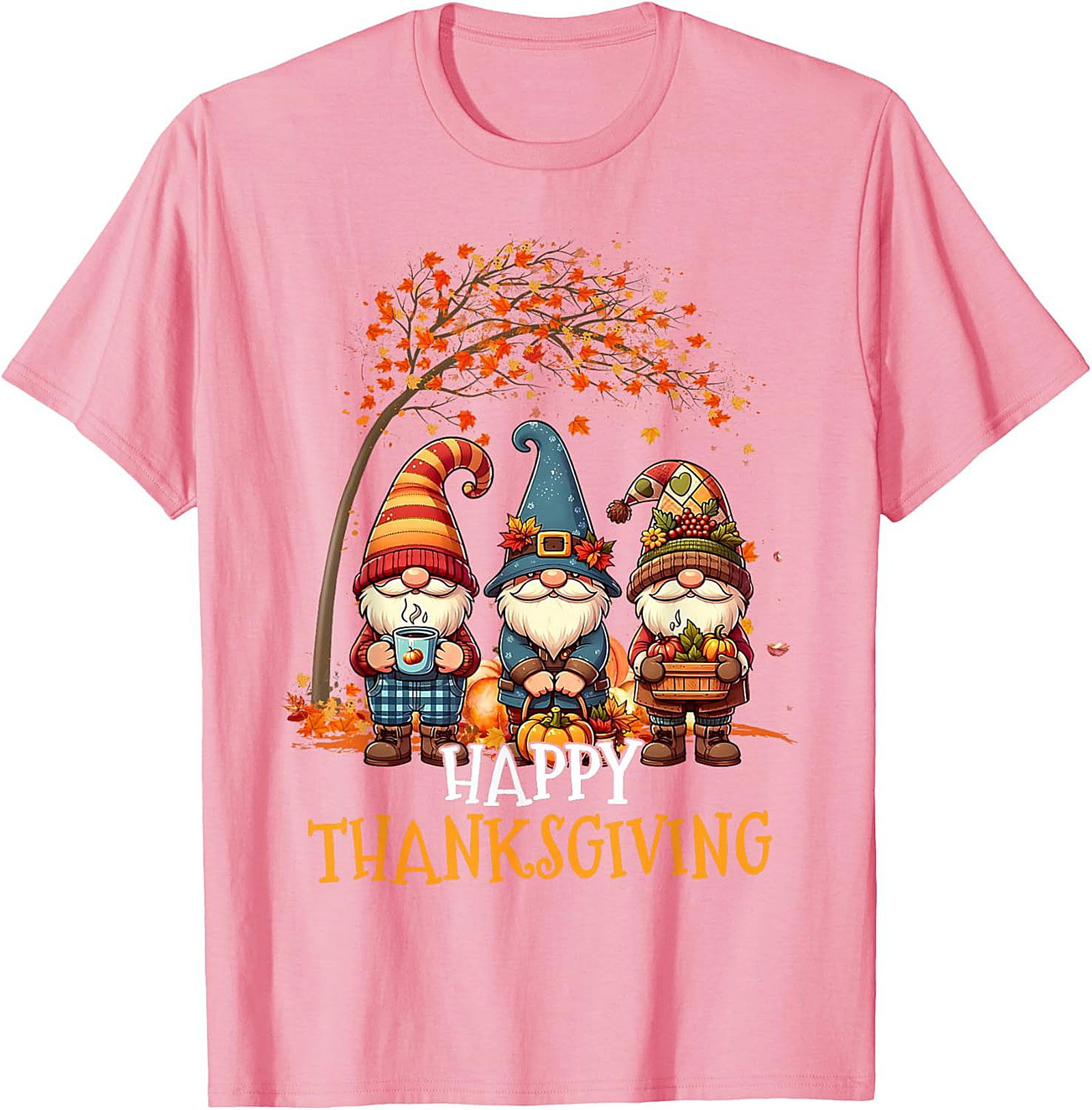 Happy Thanksgiving Gnome T-shirt | Fall Graphic Tee Gift