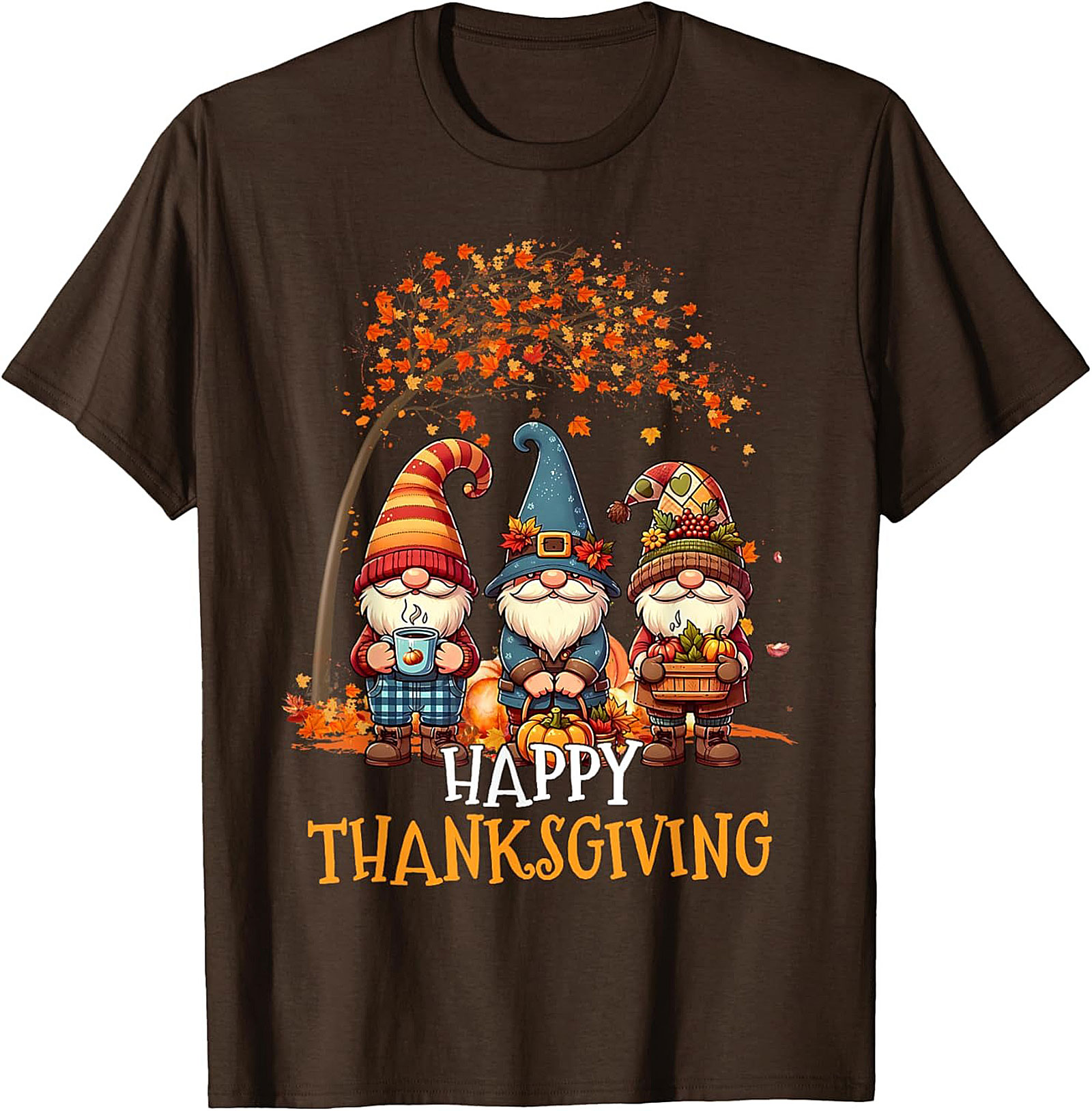 Happy Thanksgiving Gnome T-shirt | Fall Graphic Tee Gift