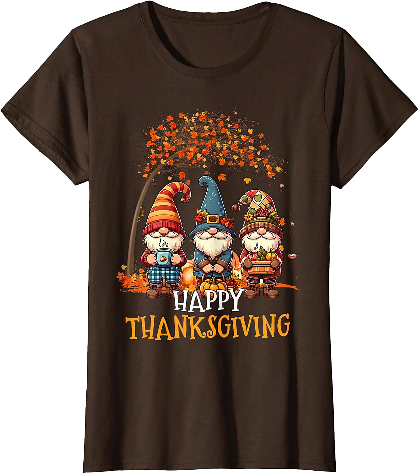 Happy Thanksgiving Gnome T-shirt | Fall Graphic Tee Gift
