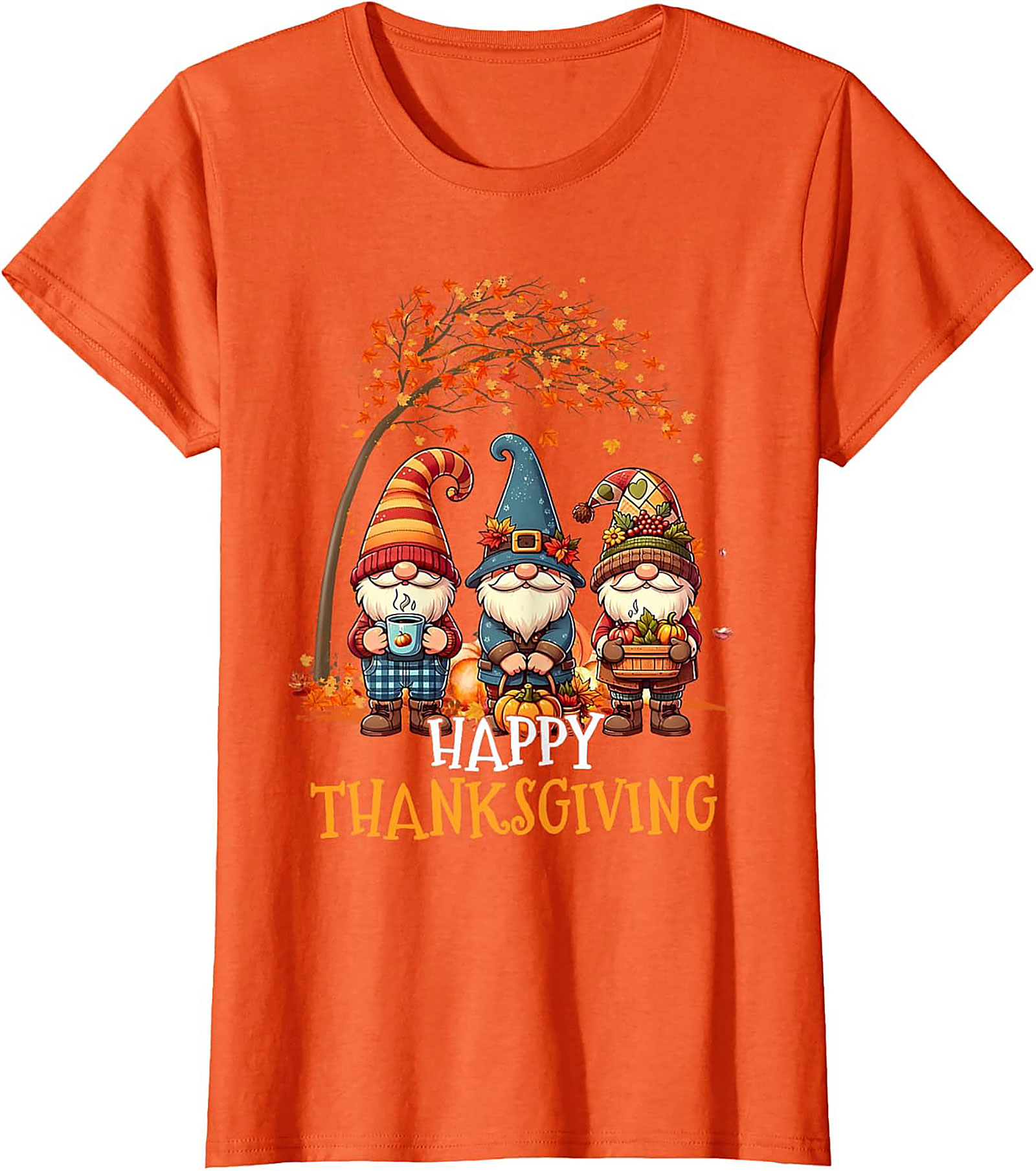 Happy Thanksgiving Gnome T-shirt | Fall Graphic Tee Gift