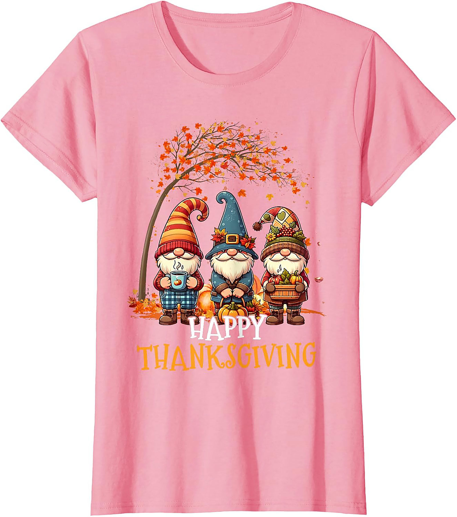 Happy Thanksgiving Gnome T-shirt | Fall Graphic Tee Gift