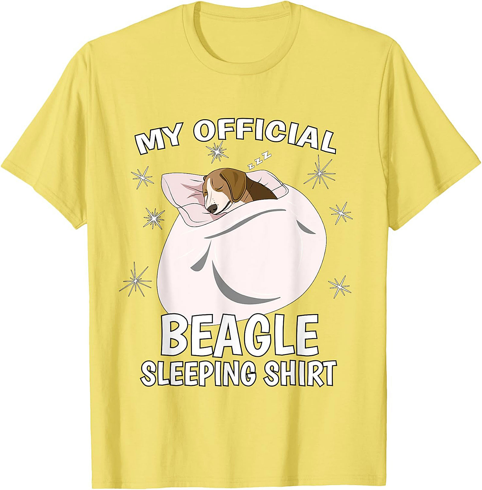 My Official Beagle Sleeping Shirt - Funny Dog Lover Unisex Tee