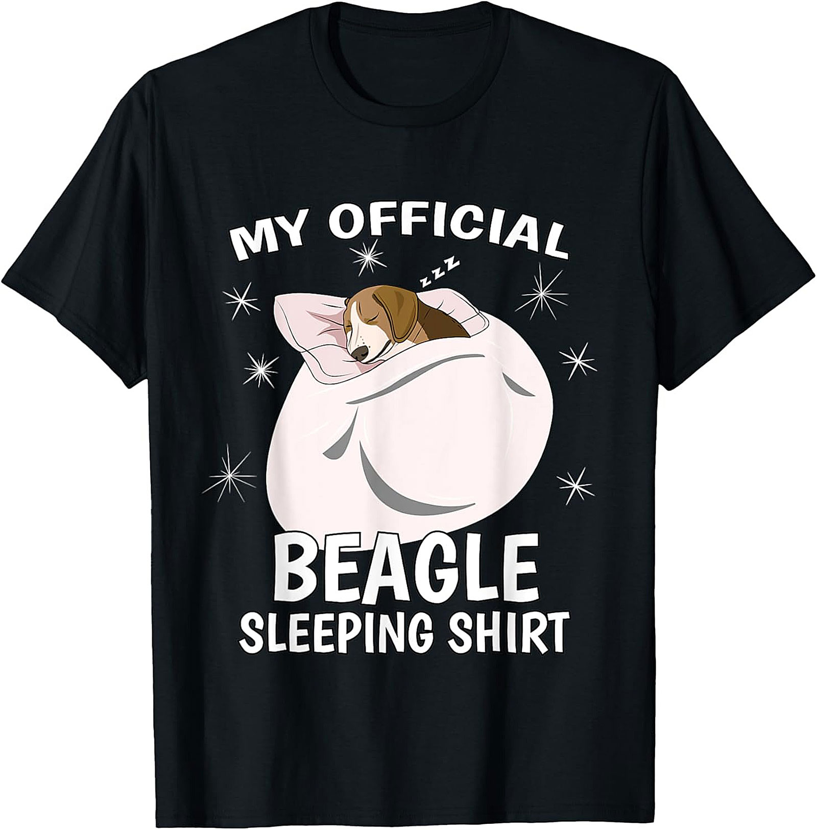 My Official Beagle Sleeping Shirt - Funny Dog Lover Unisex Tee