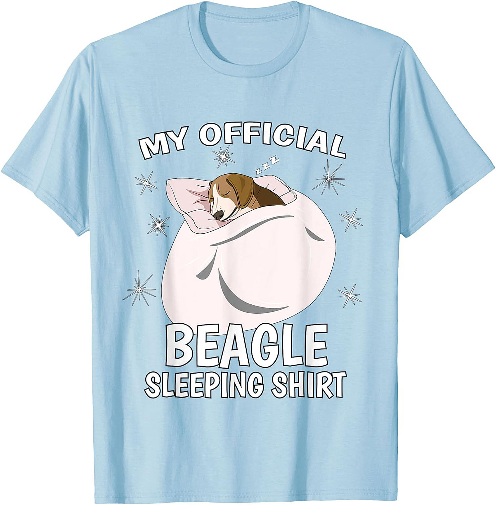 My Official Beagle Sleeping Shirt - Funny Dog Lover Unisex Tee