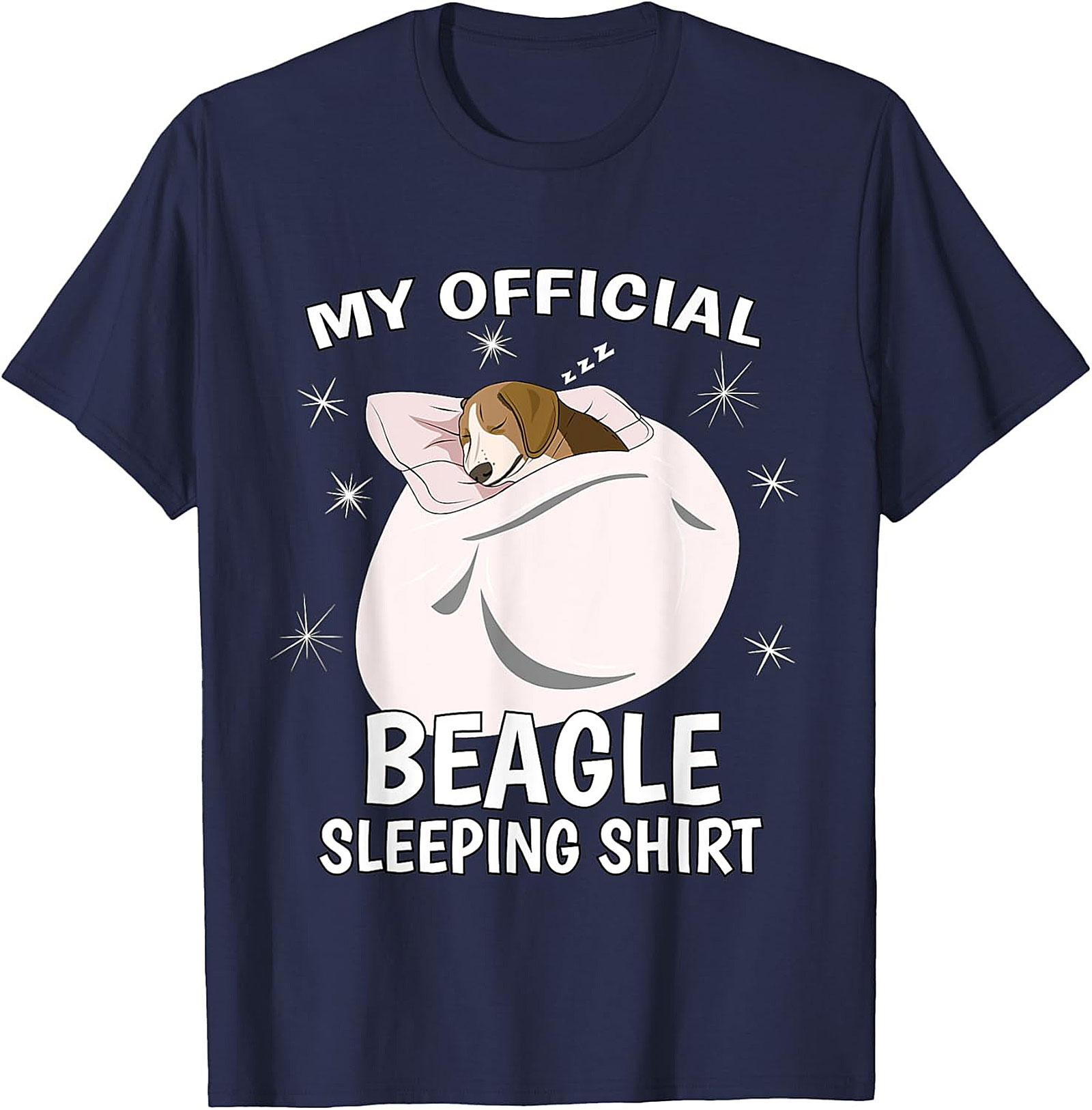 My Official Beagle Sleeping Shirt - Funny Dog Lover Unisex Tee