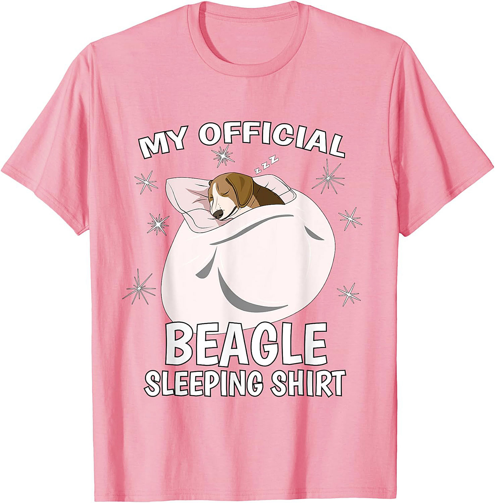 My Official Beagle Sleeping Shirt - Funny Dog Lover Unisex Tee
