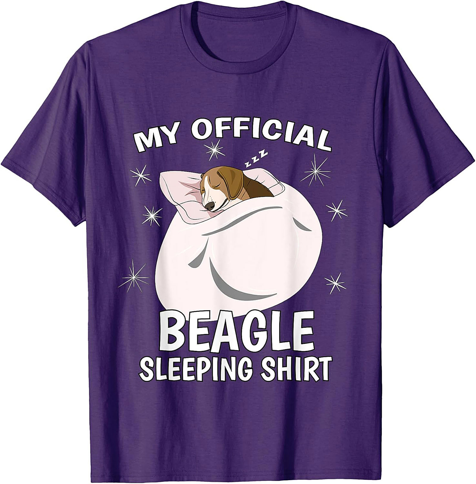 My Official Beagle Sleeping Shirt - Funny Dog Lover Unisex Tee