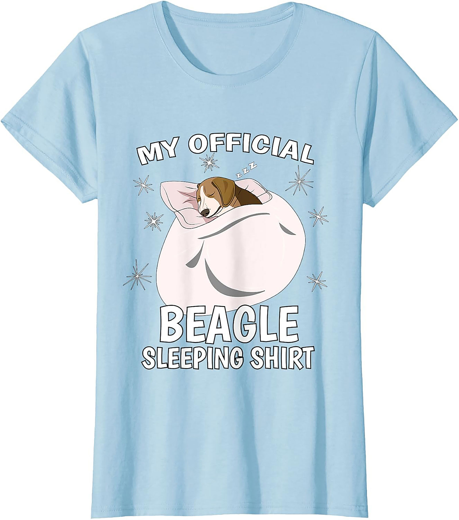 My Official Beagle Sleeping Shirt - Funny Dog Lover Unisex Tee