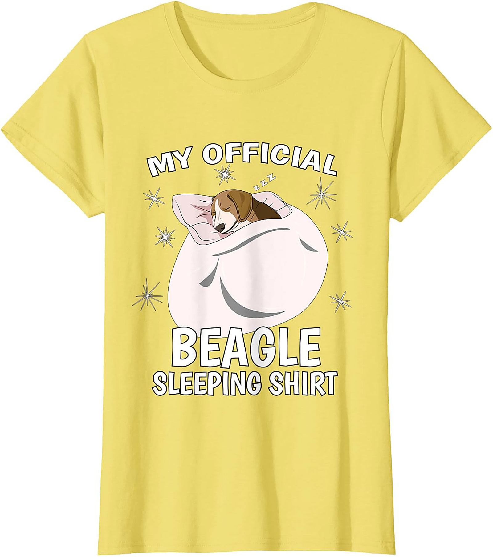 My Official Beagle Sleeping Shirt - Funny Dog Lover Unisex Tee
