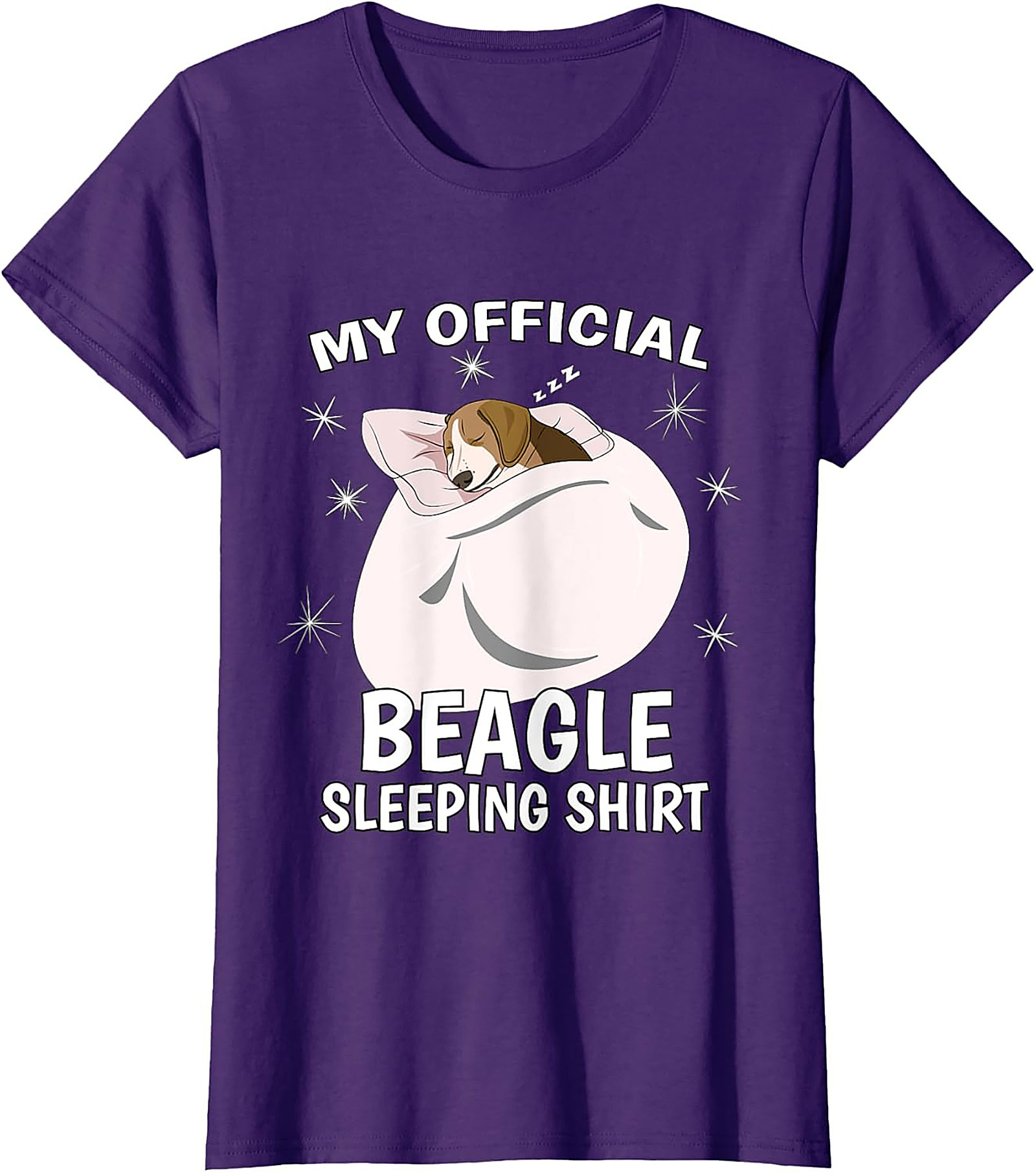 My Official Beagle Sleeping Shirt - Funny Dog Lover Unisex Tee