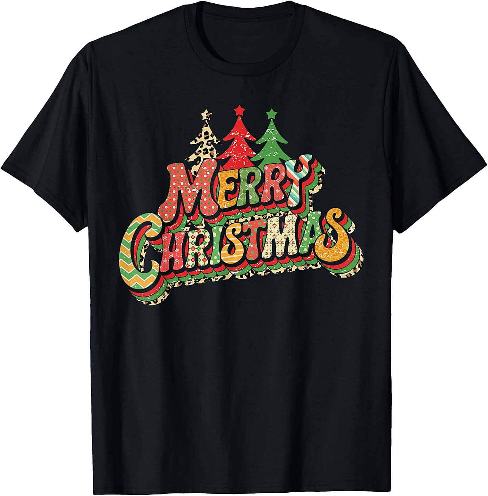 Groovy Merry Christmas T-shirt Retro Holiday Tee