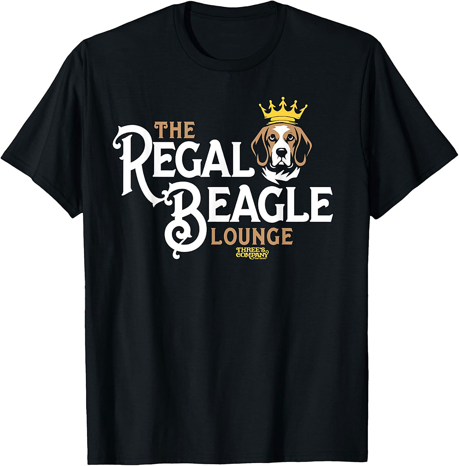 THE REGAL BEAGLE LOUNGE Funny Dog Graphic Tee | Three's Company Homage Shirt