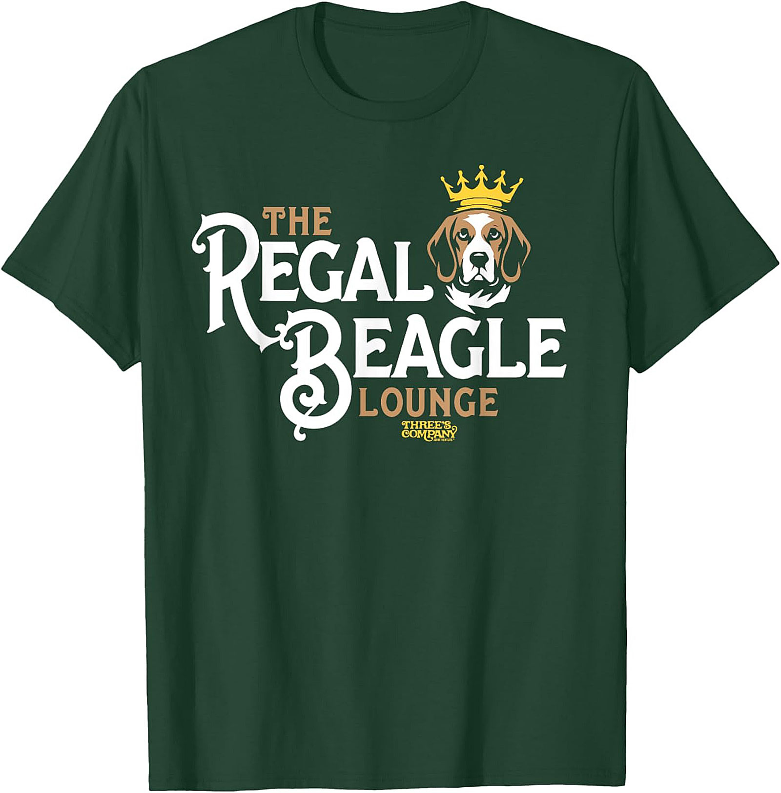 THE REGAL BEAGLE LOUNGE Funny Dog Graphic Tee | Three's Company Homage Shirt