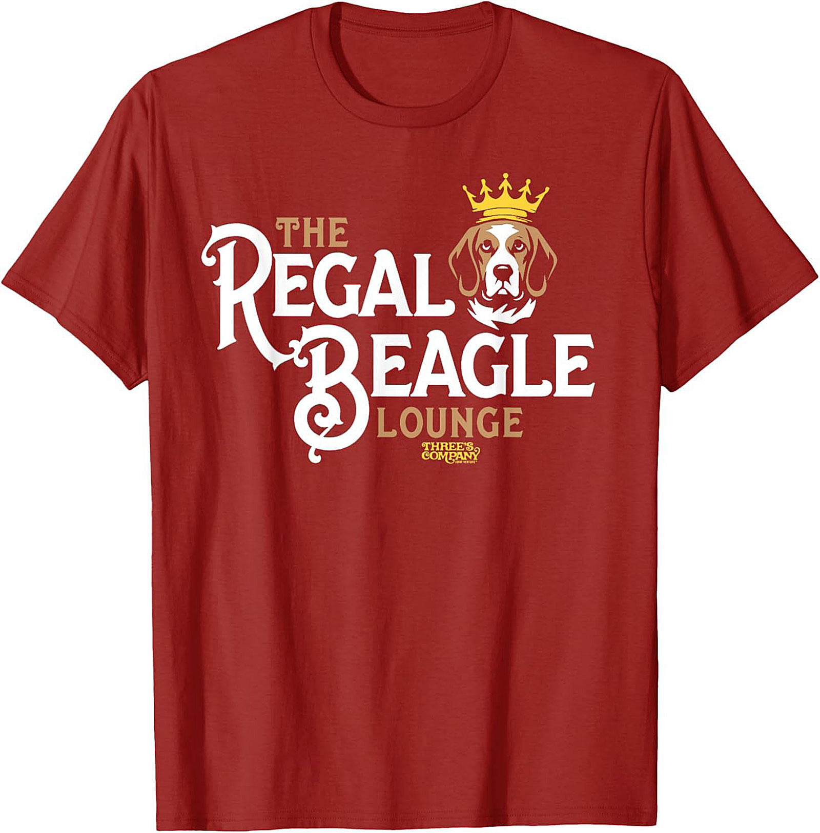THE REGAL BEAGLE LOUNGE Funny Dog Graphic Tee | Three's Company Homage Shirt
