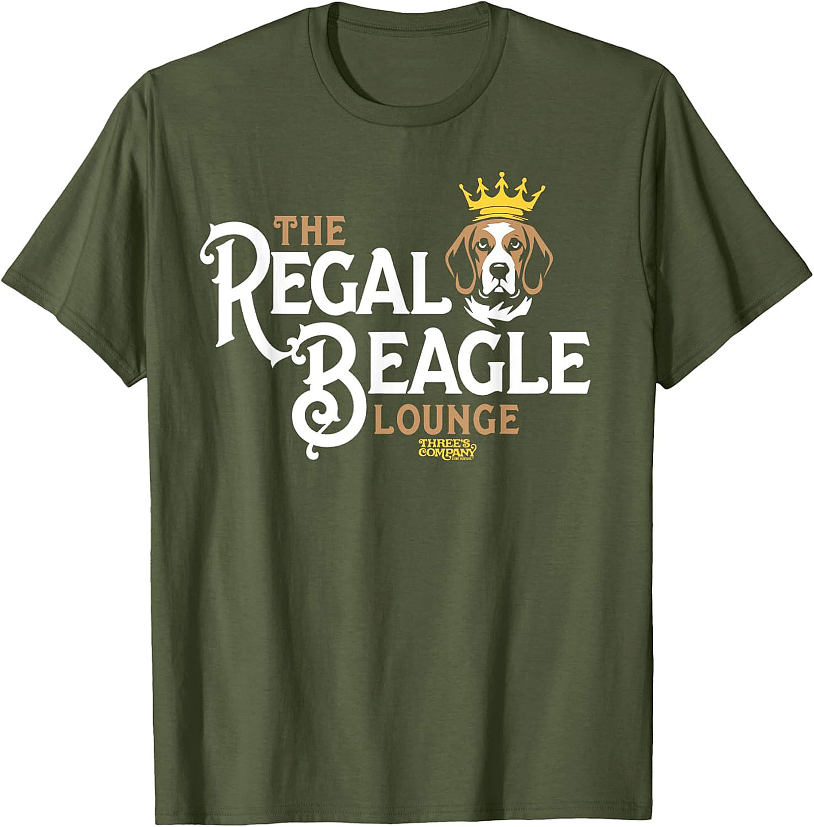 THE REGAL BEAGLE LOUNGE Funny Dog Graphic Tee | Three's Company Homage Shirt