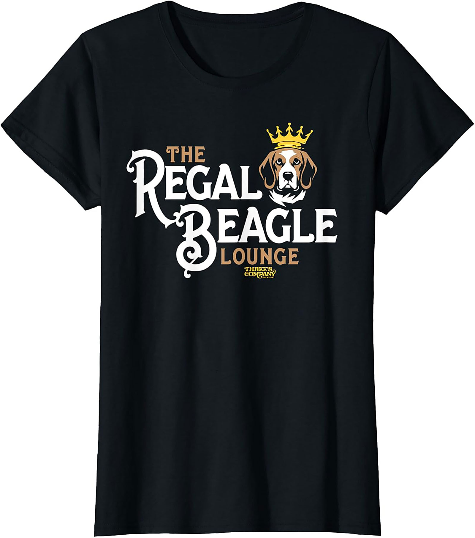 THE REGAL BEAGLE LOUNGE Funny Dog Graphic Tee | Three's Company Homage Shirt